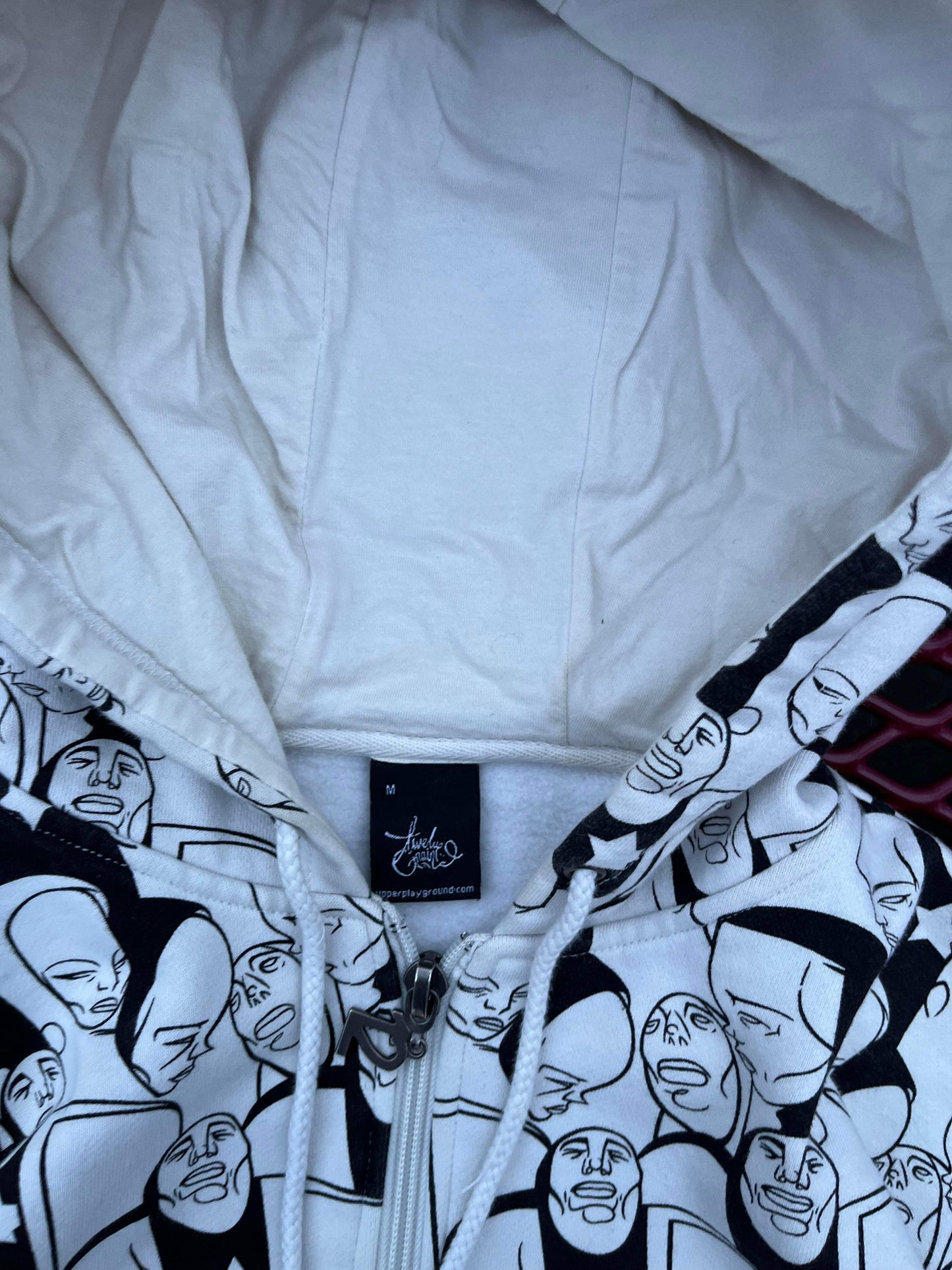 (M) Y2K AOP Evisu Style Zip Up Hoodie