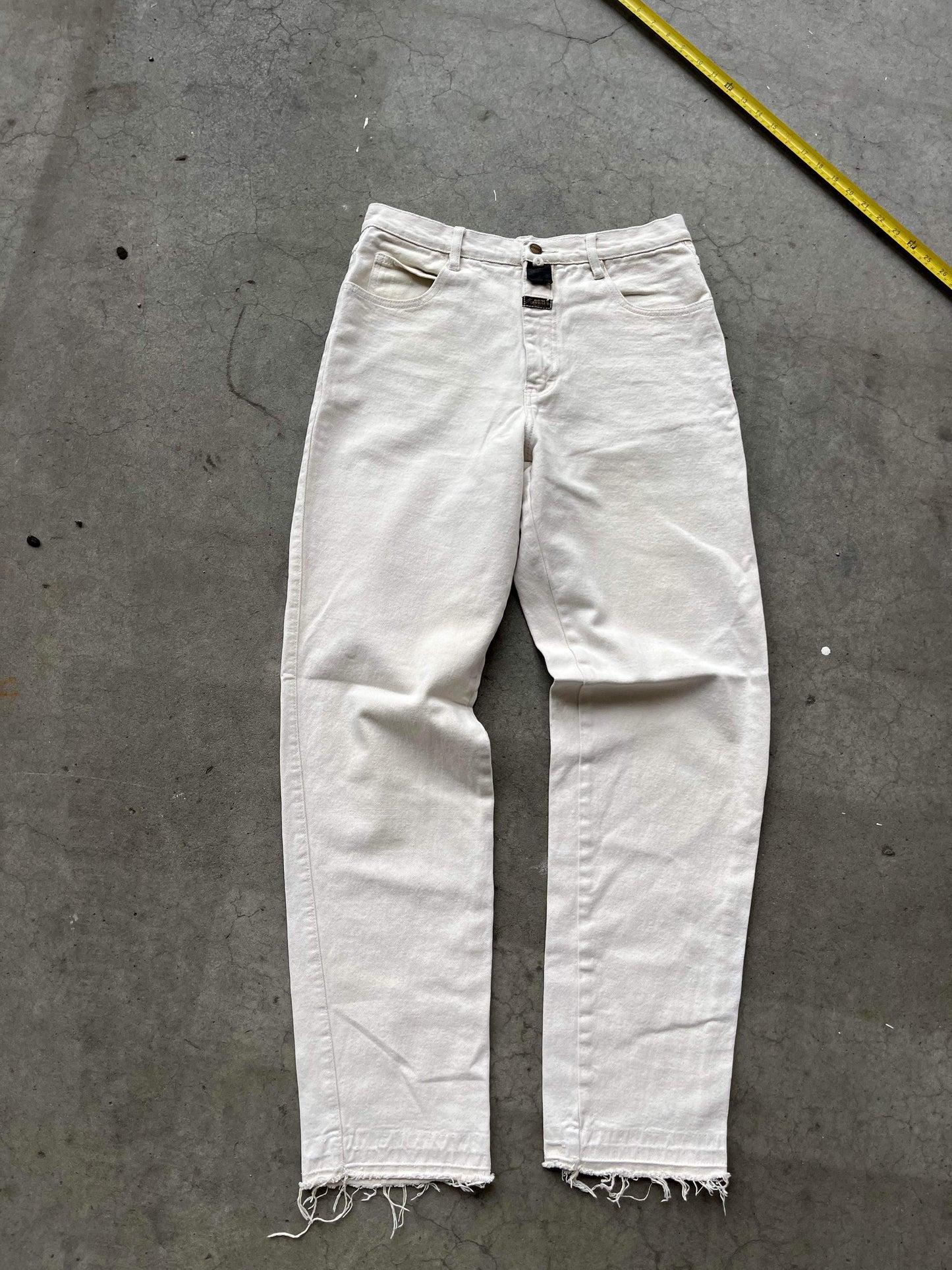 (30”) Marithe Francois Girbaud White Denim