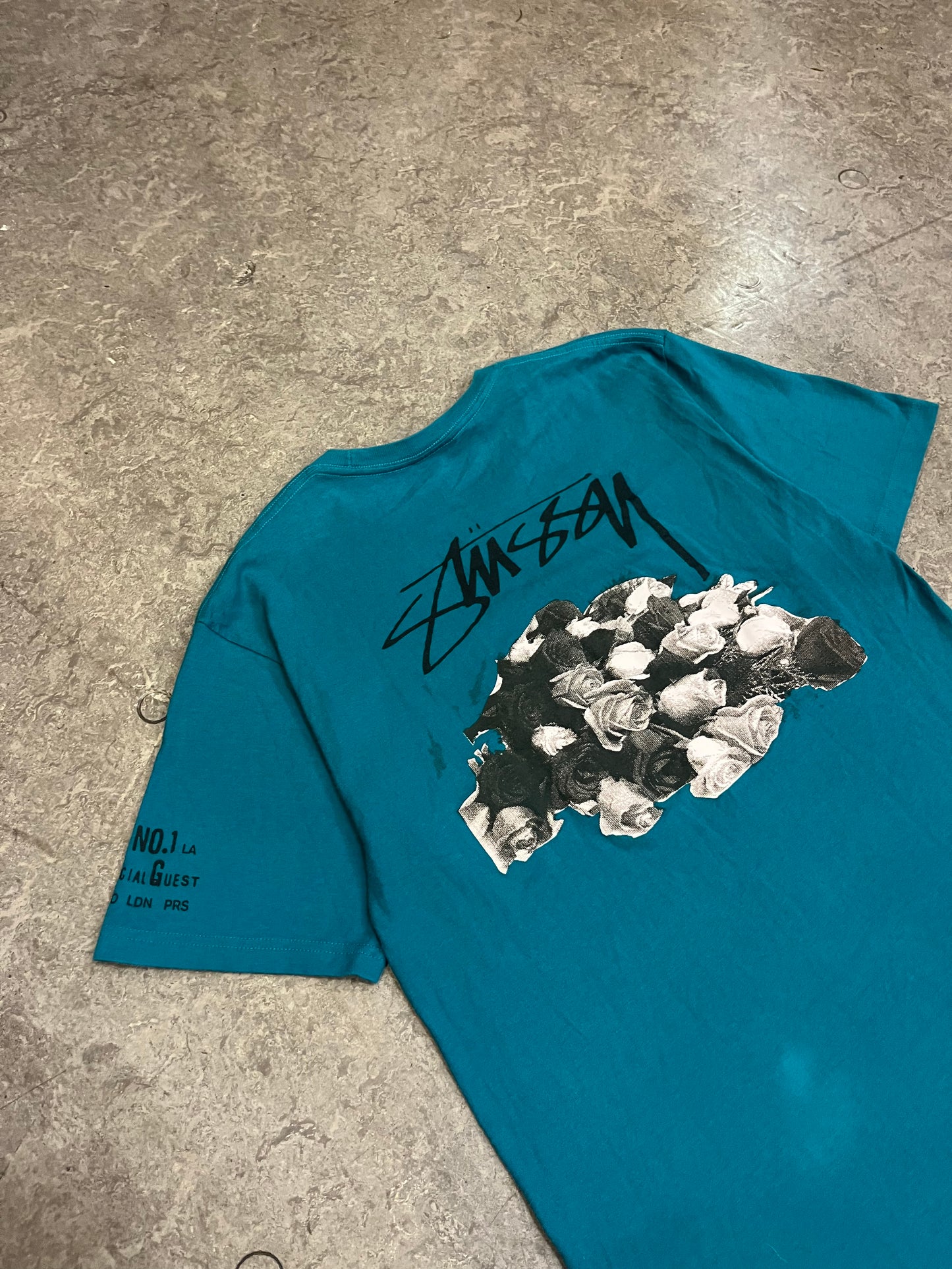 (M) 00s Stussy Roses Tee