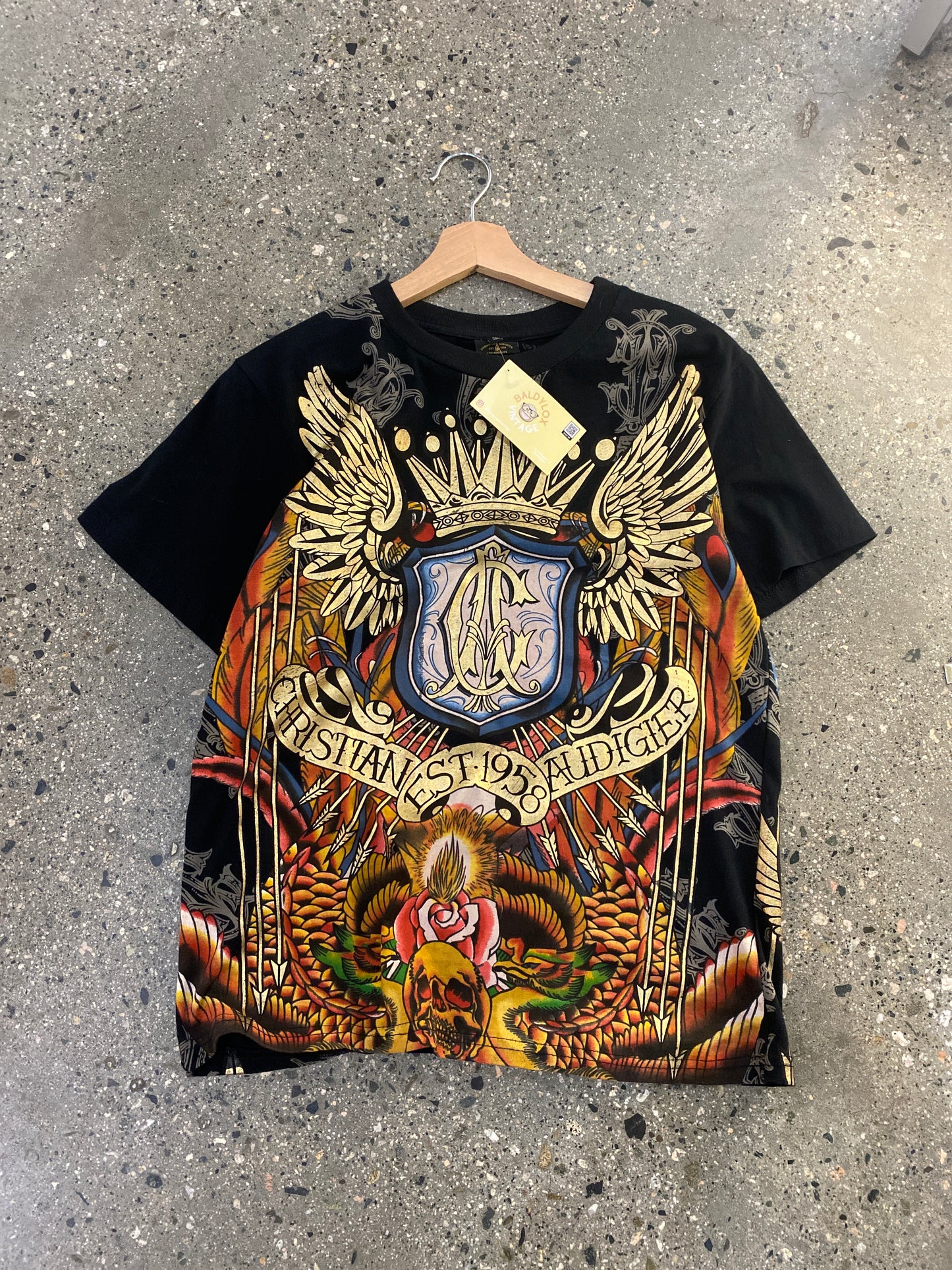 (S/M) A252 - Christian Audigier AOP Tee