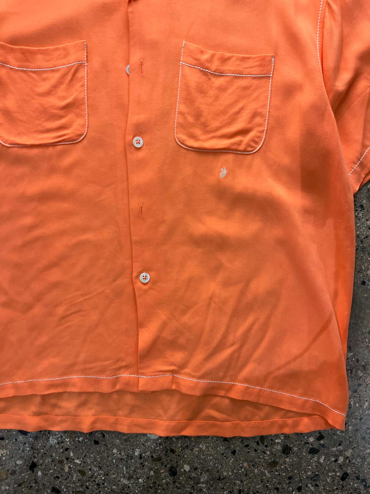 (S) Stussy Peach Light Button Up