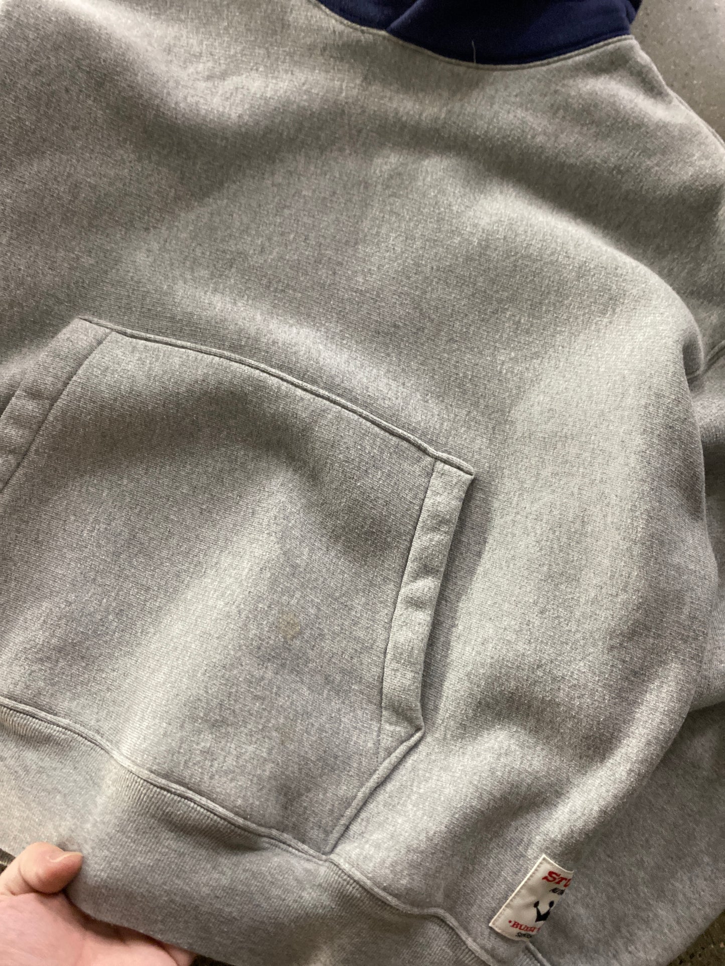 (S) Stussy Thick Double-layer 2 Tone Hoodie