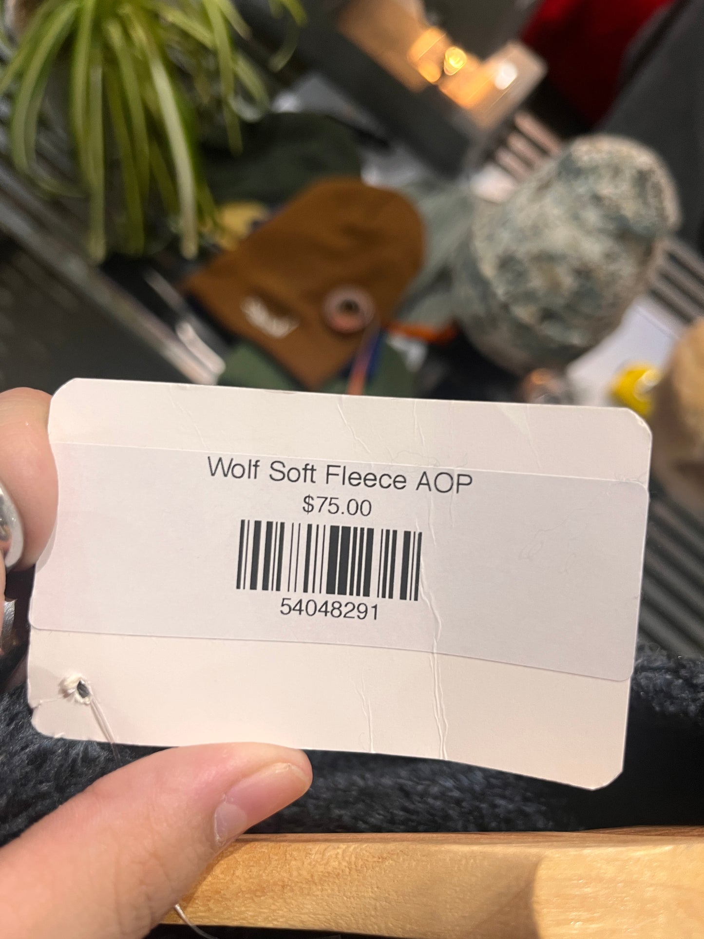 (M/L) Wolf Soft Fleece AOP