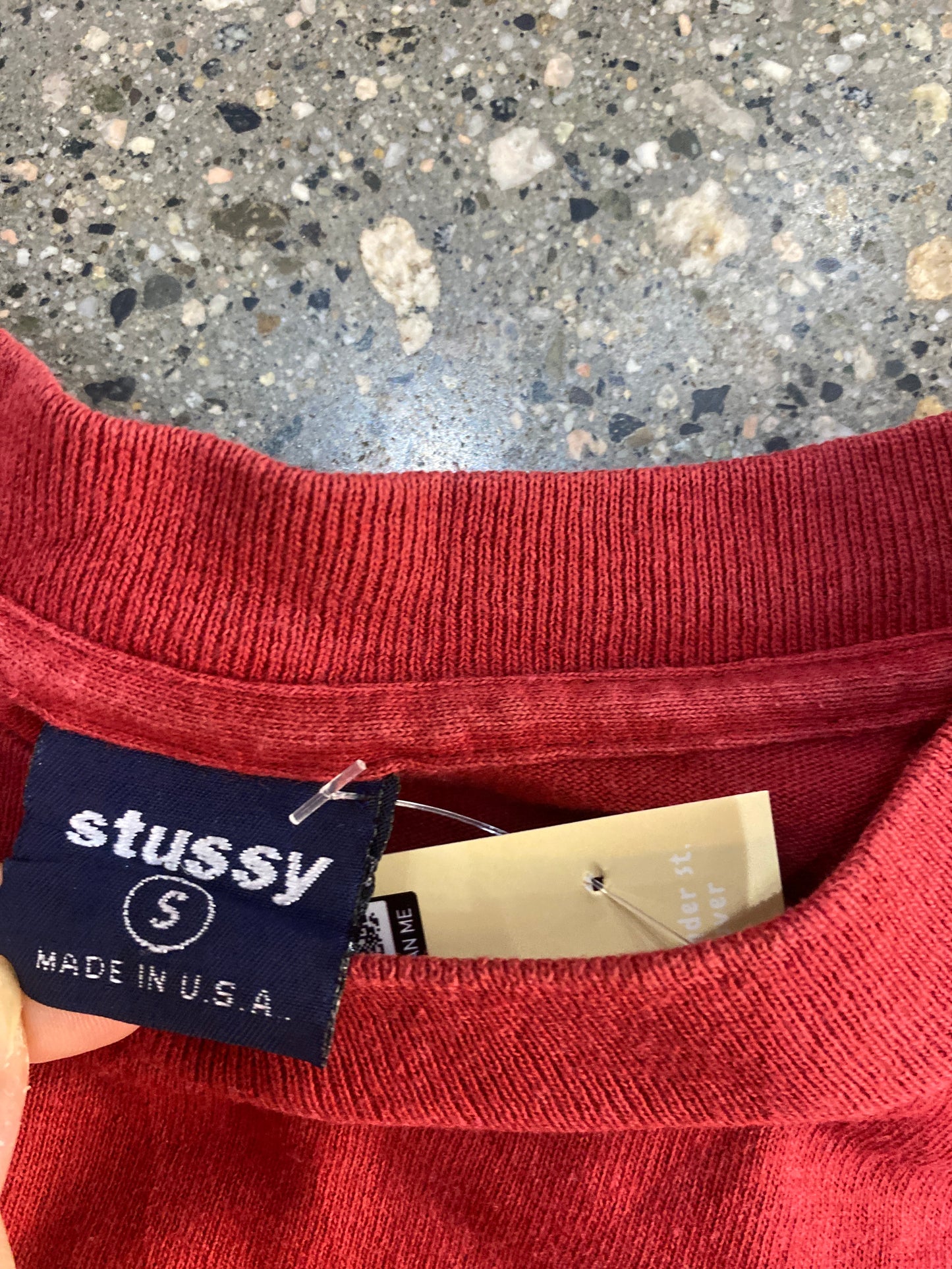 (S) Early 90s Stussy Interlock Tee