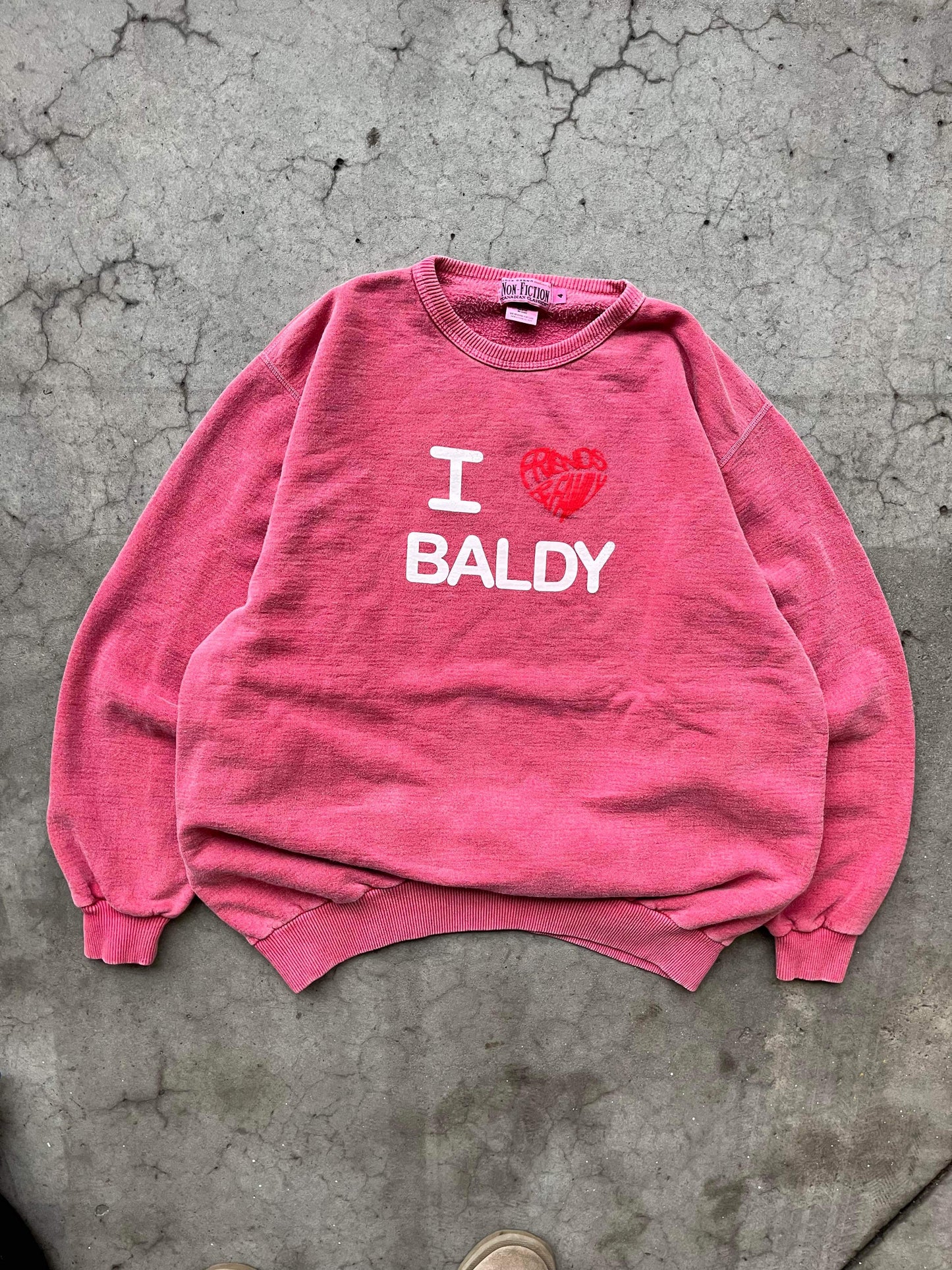 (L/XL) Baldy Friends & Fam Thick Crewneck