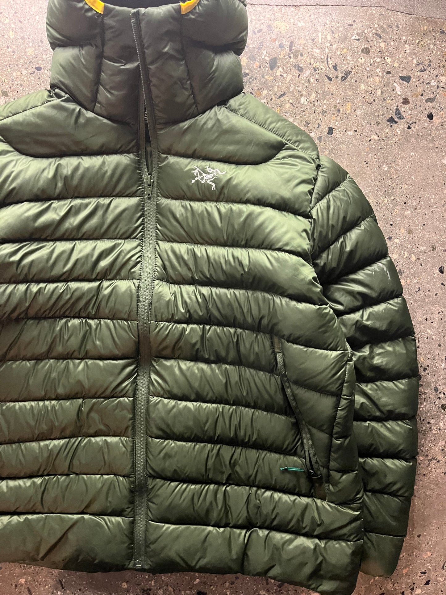 (M/L) 00s Arc’teryx Green Cerium Hoody Puffer Boot