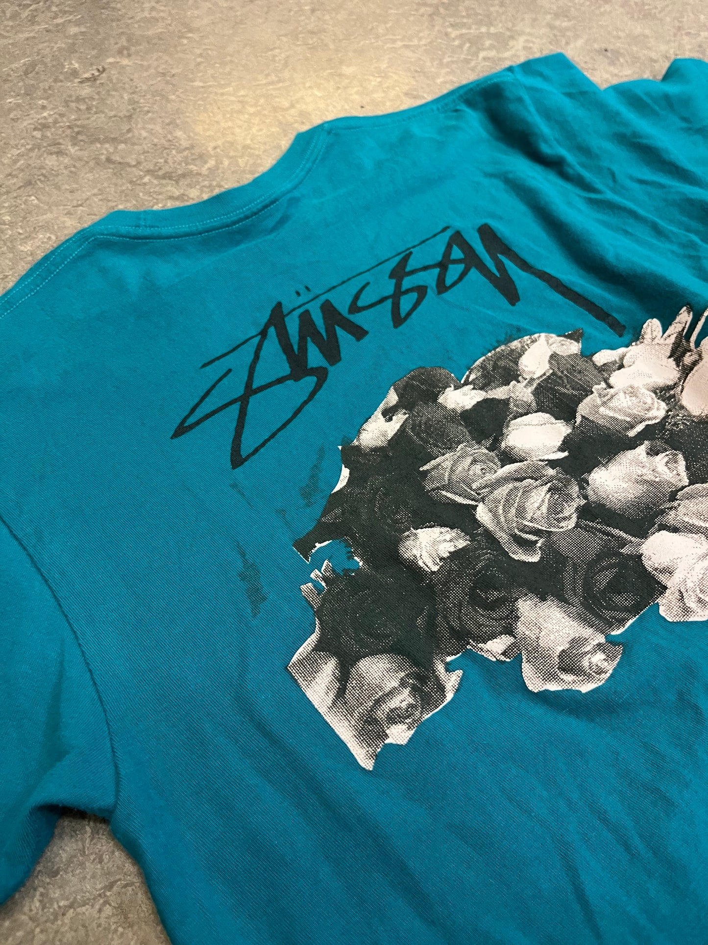 (M) 00s Stussy Roses Tee