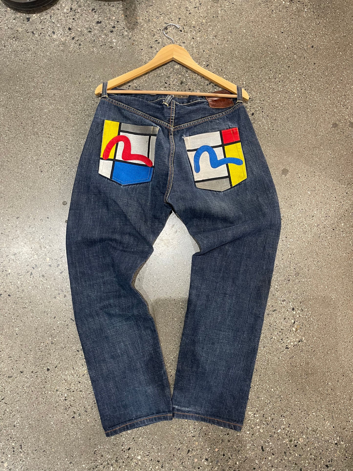 (34” x 35”) 2000s Evisu Selvedge Denim