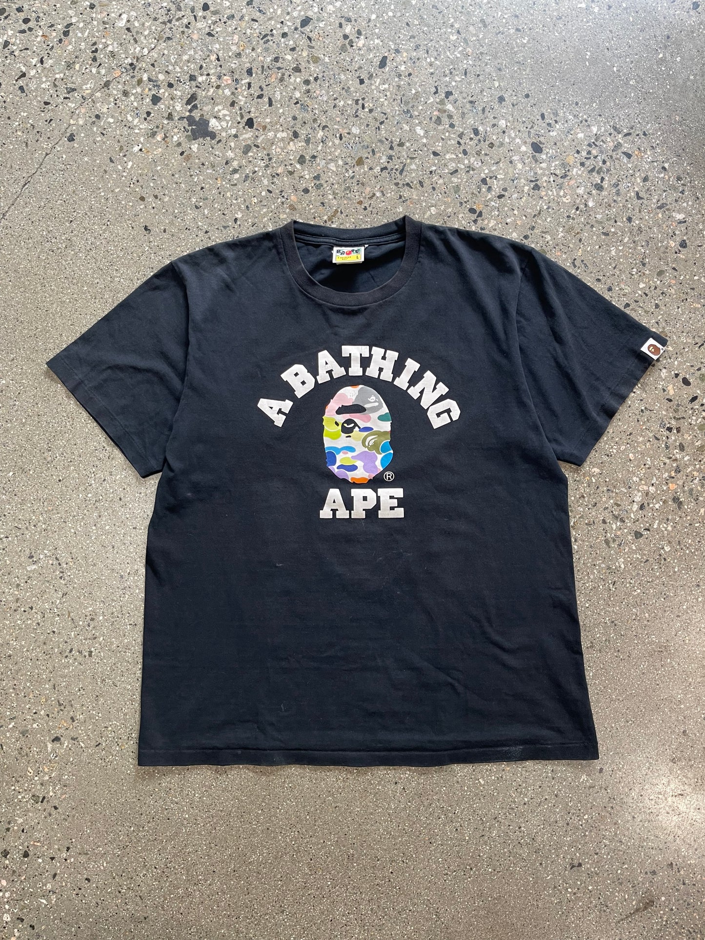 (L) Bape Multi Camo in Bag Tee ( Stock X Verified)