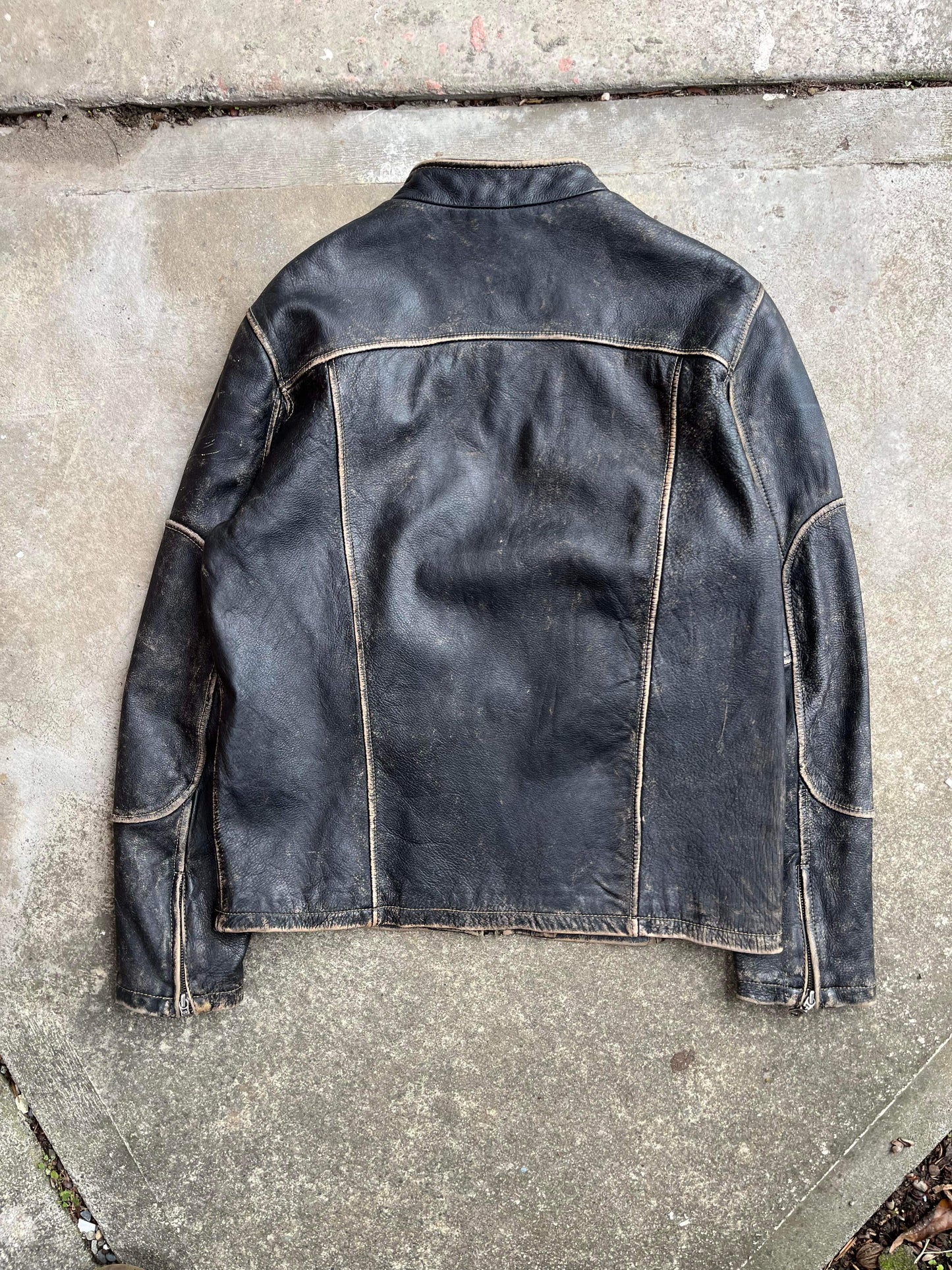 (L/XL) Vintage Danier Genuine Leather Jkt