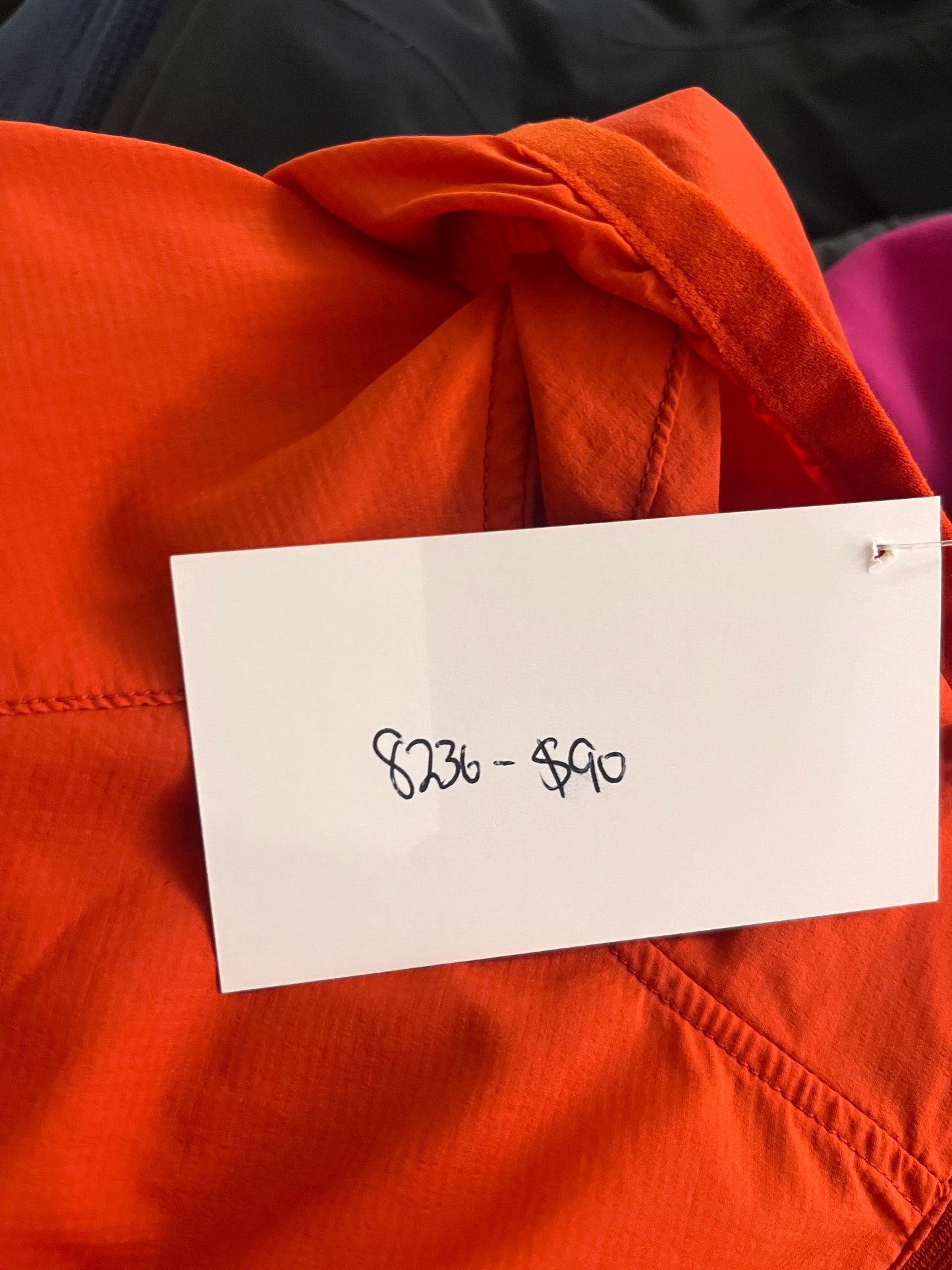 (L) Arcteryx Mens Lightweight Orange Jacket