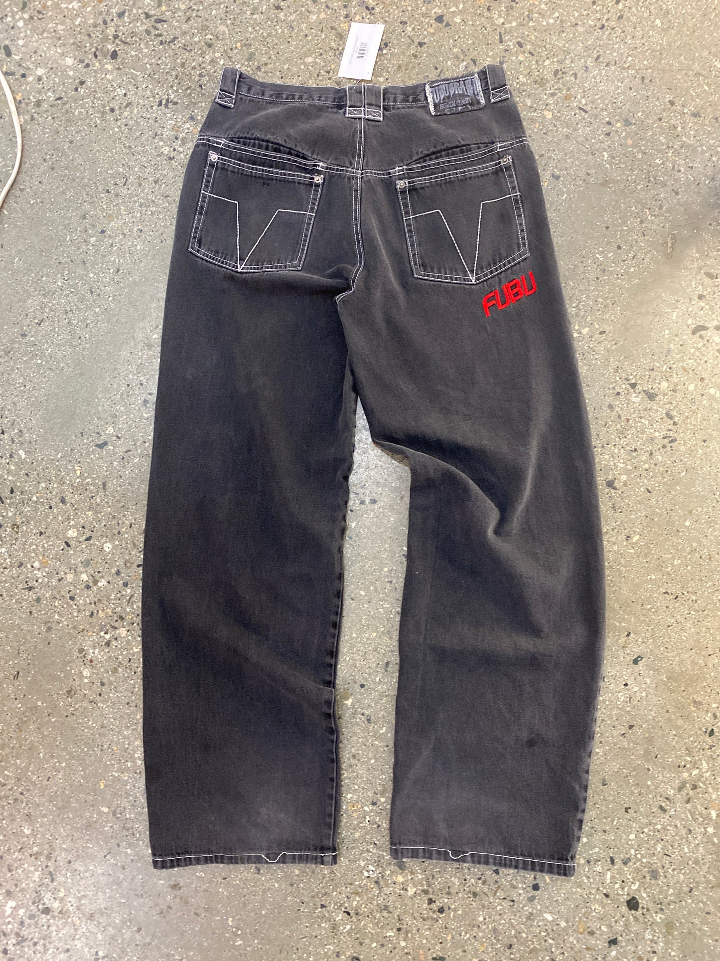 34” FUBU contrast denim