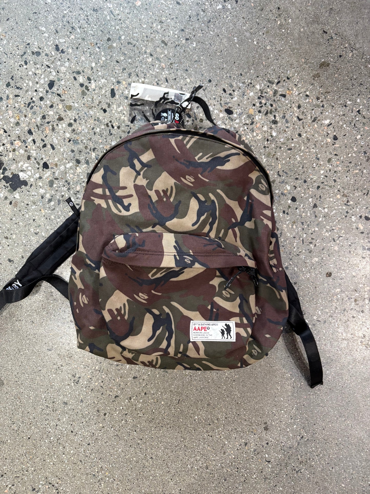(OS) Aape* by Bathing Ape Camo Rucksack