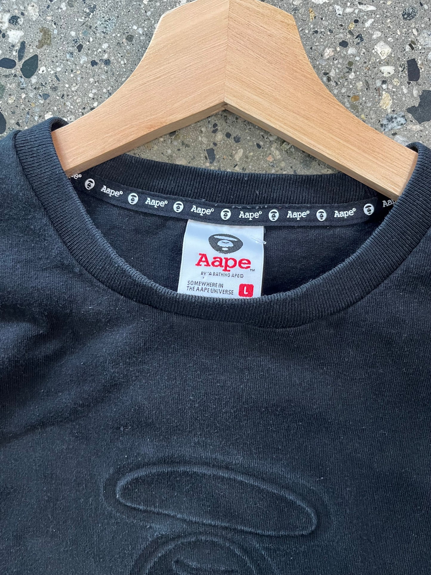 (M/L) AAPE black tee