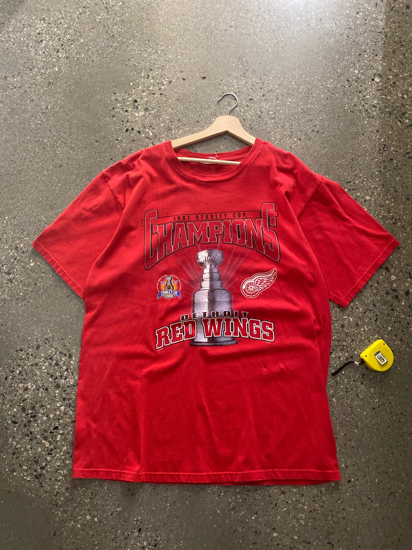 (2X) 1997 Stanley Cup Champs Red Wings Doublesided