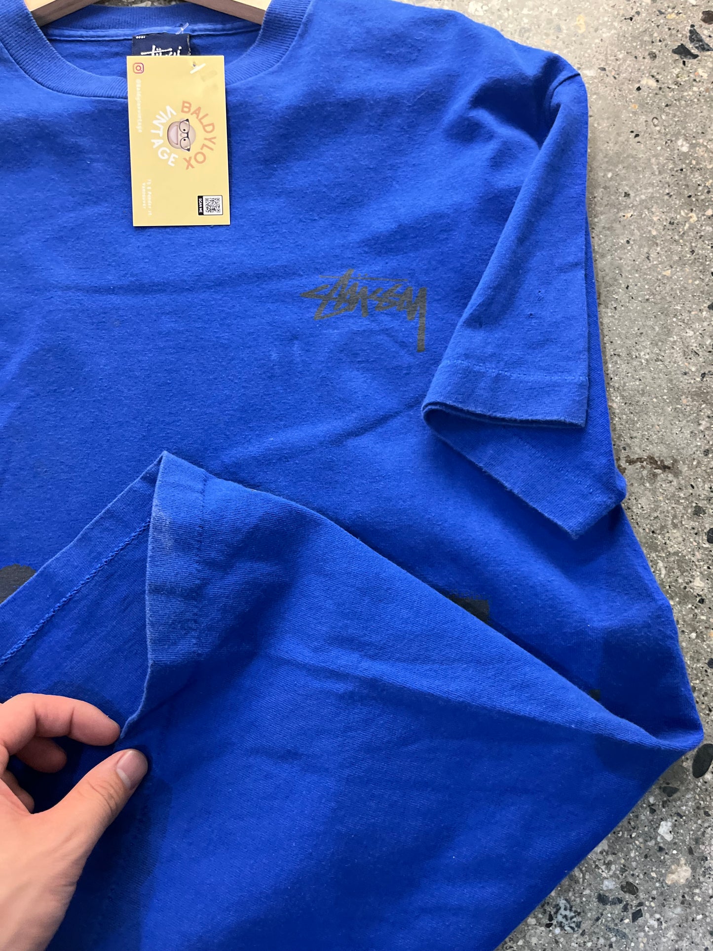 (M) 1990s Stussy Blue Tee