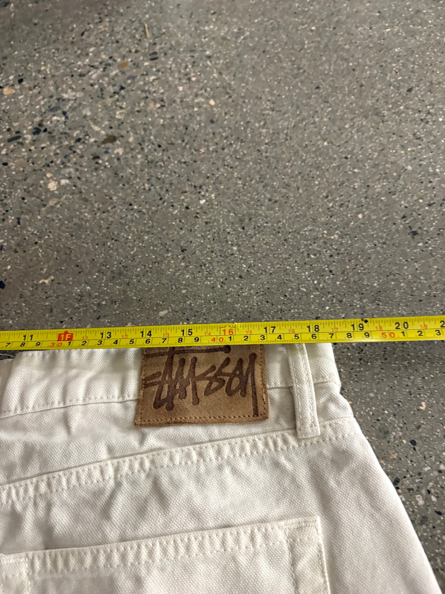 34” Big Ol Jort White Stussy