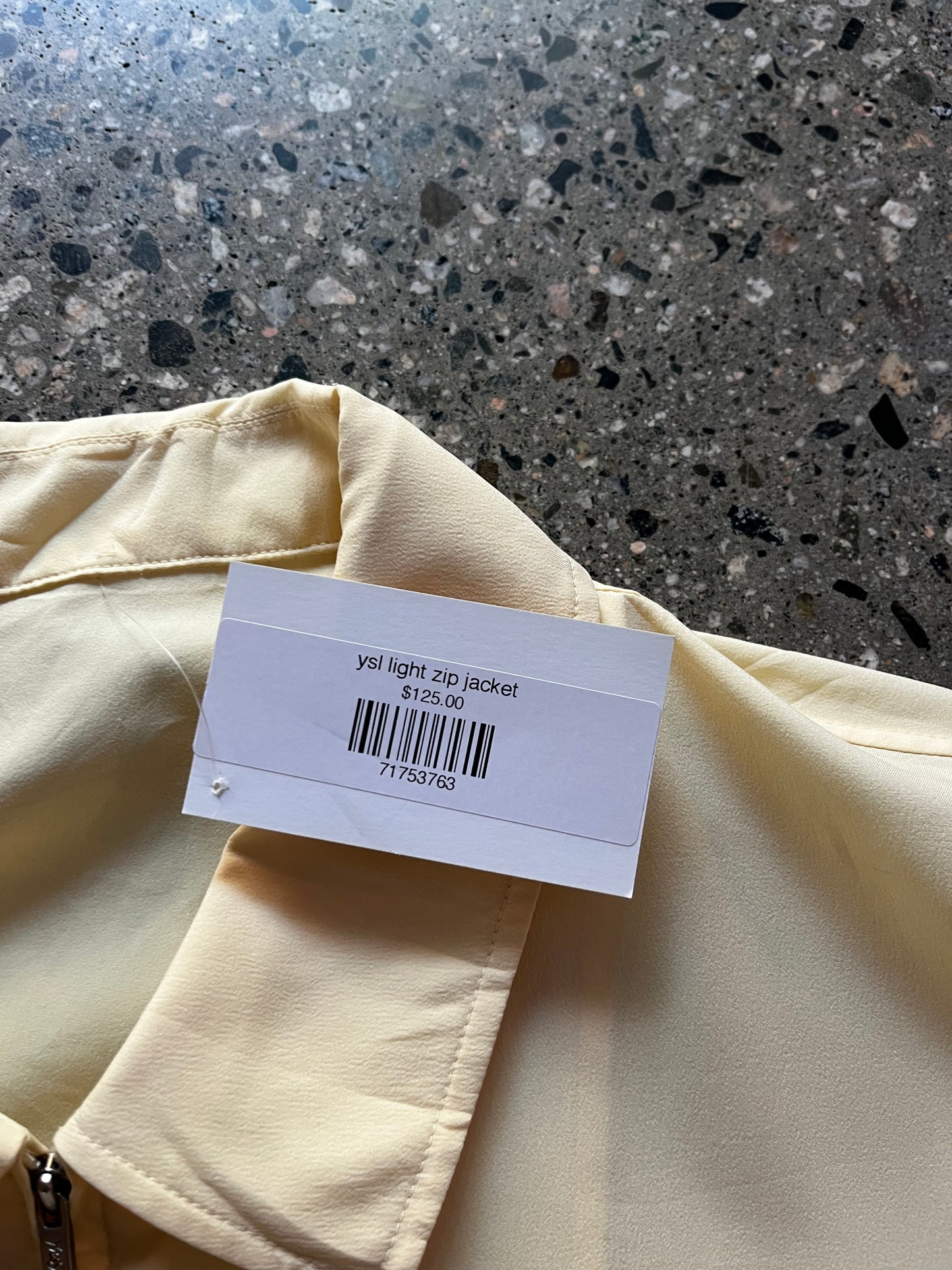 YSL light zip Cropped Harrington