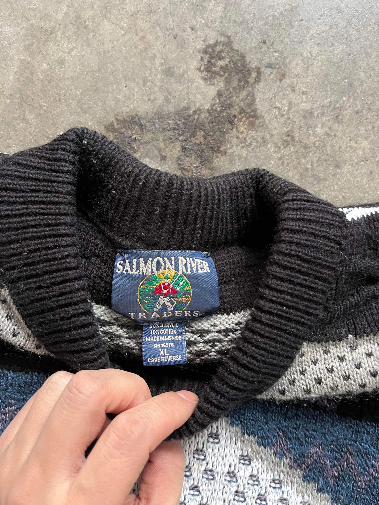 (XL/2X) 90’s 3D Coogi Style Knit