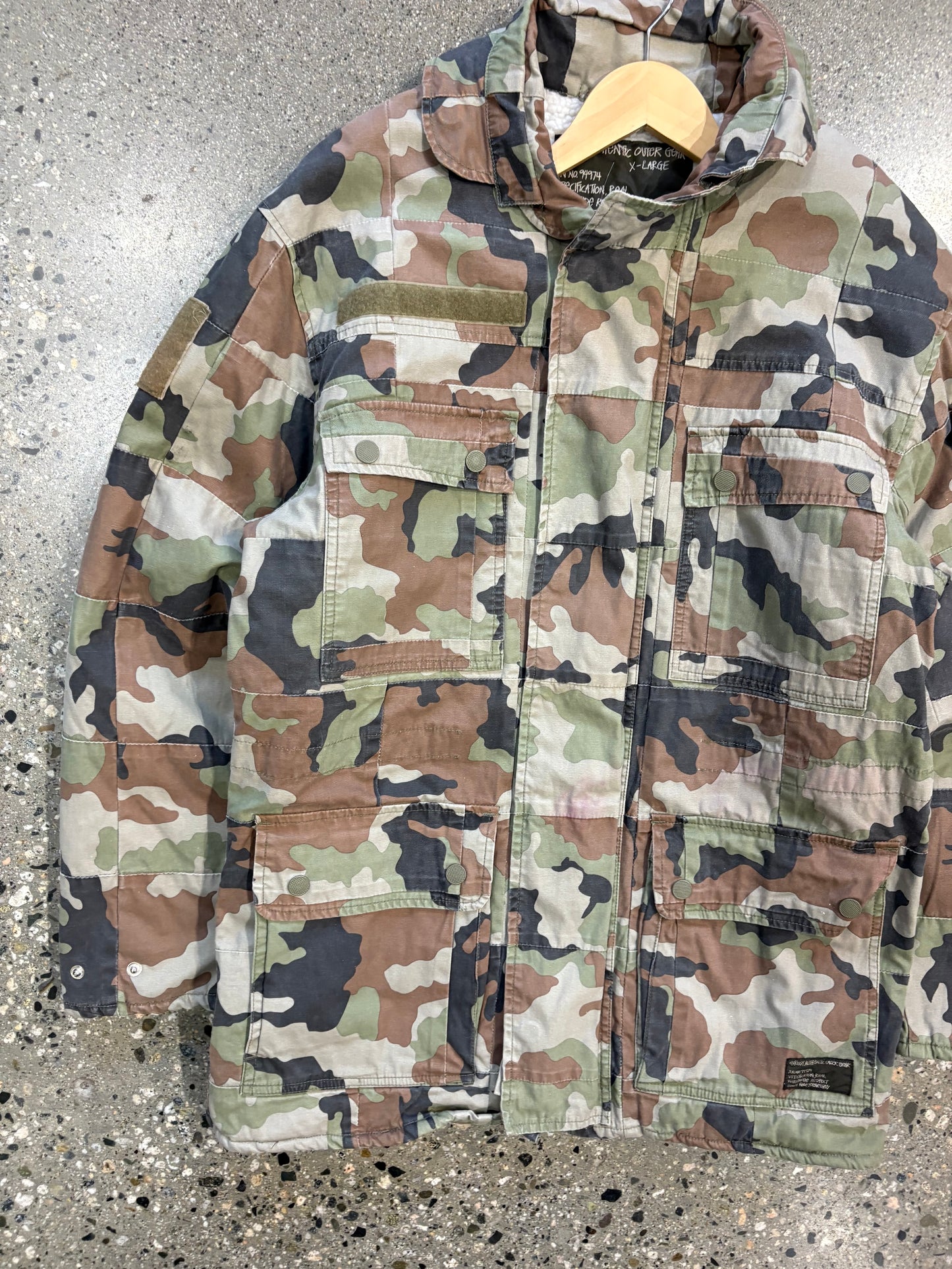 (XL) Vintage 90s Stussy Military Jacket