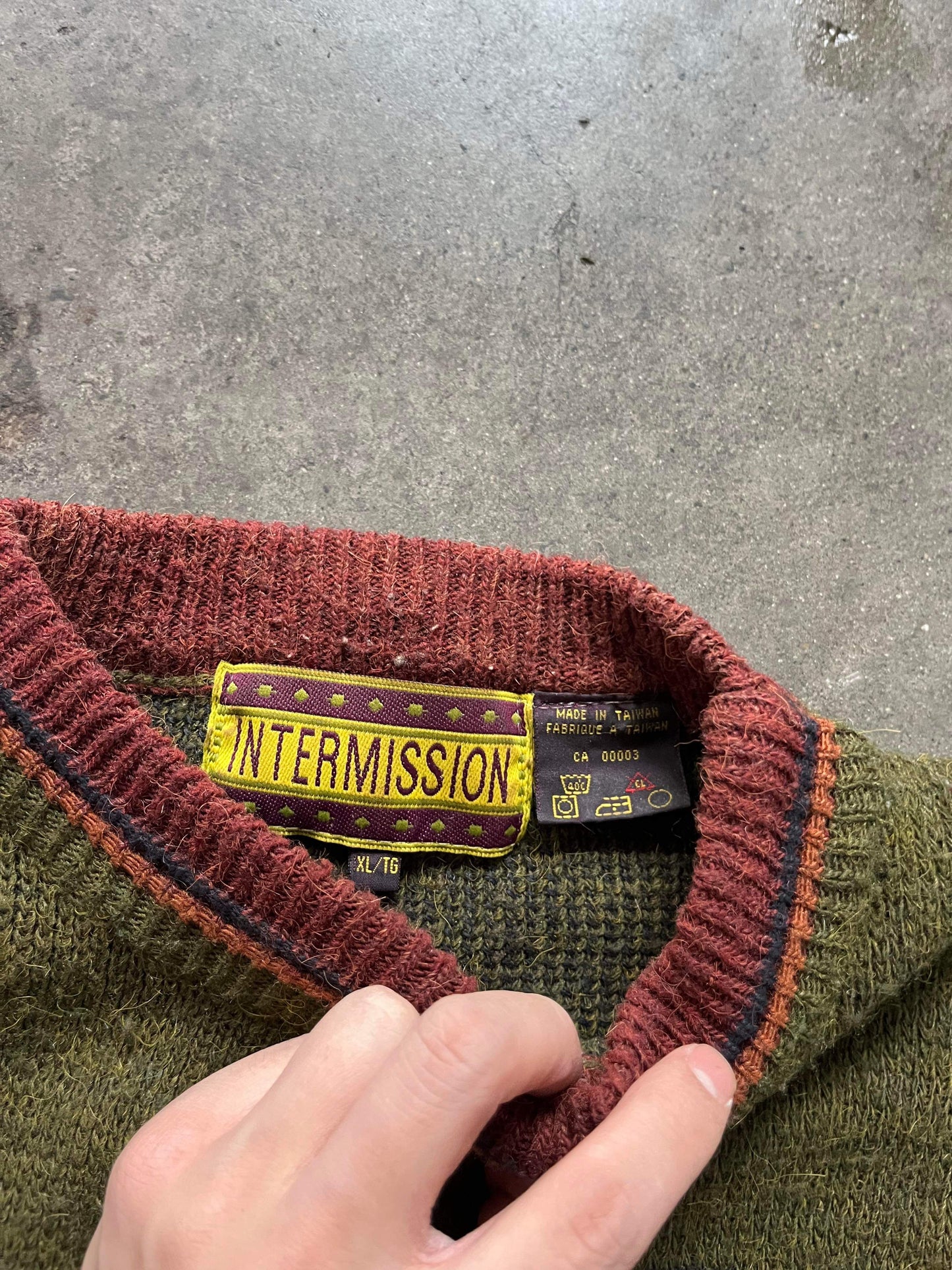 (XL/2X) Vintage Train Stn Knit