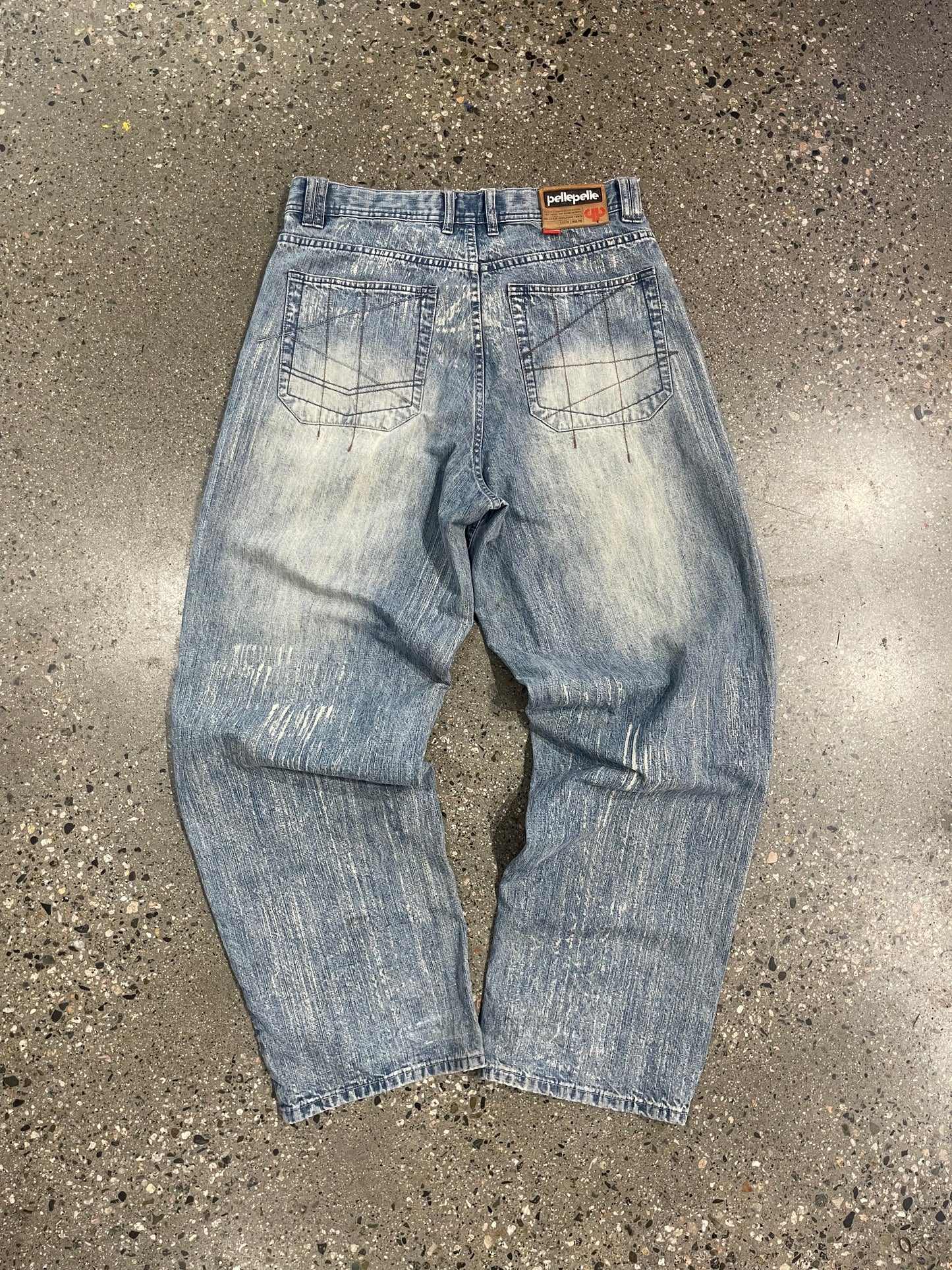 (34/34) Pelle Pelle Y2K Baggy Jeans
