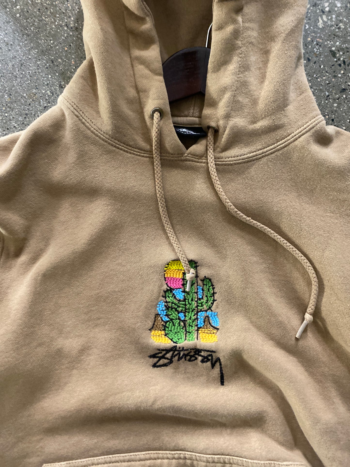 (S) Stussy Cactus Hoodie Cafe