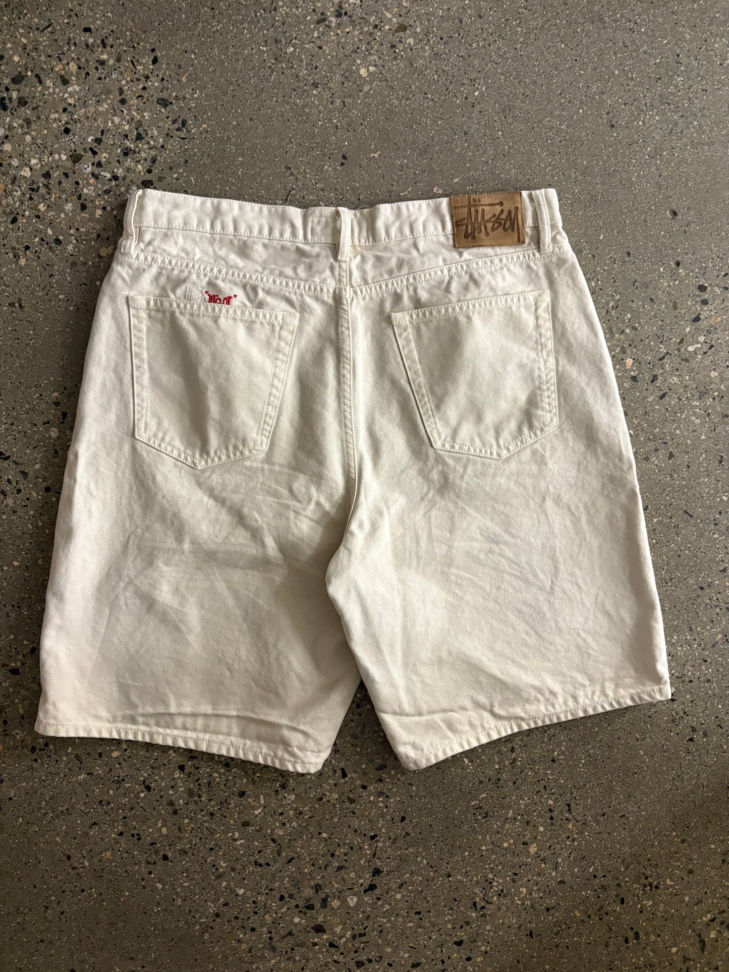 34” Big Ol Jort White Stussy