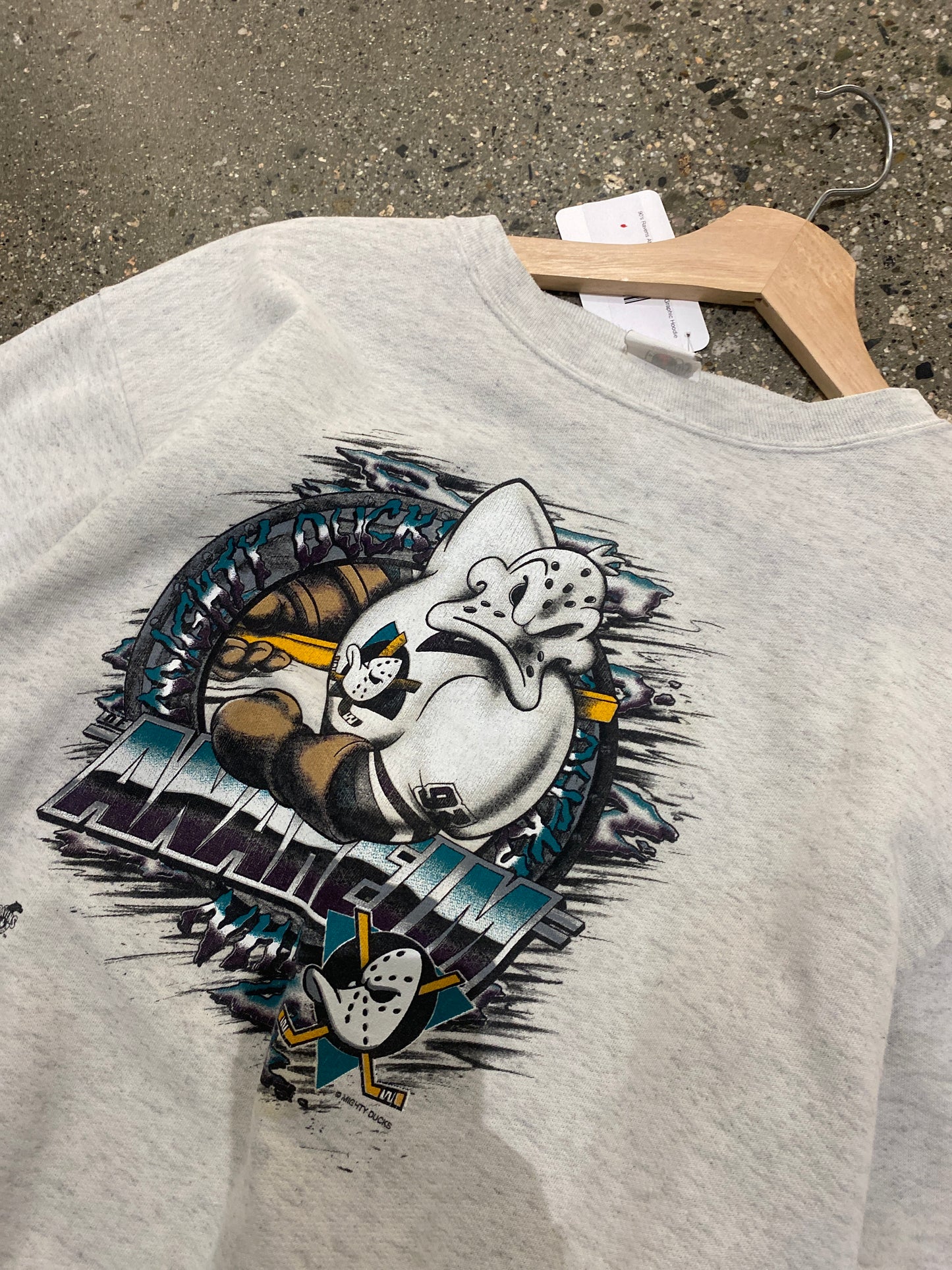 (XXS/XS) 90's Ravens Athletics Anaheim Hockey Graphic Hoodie