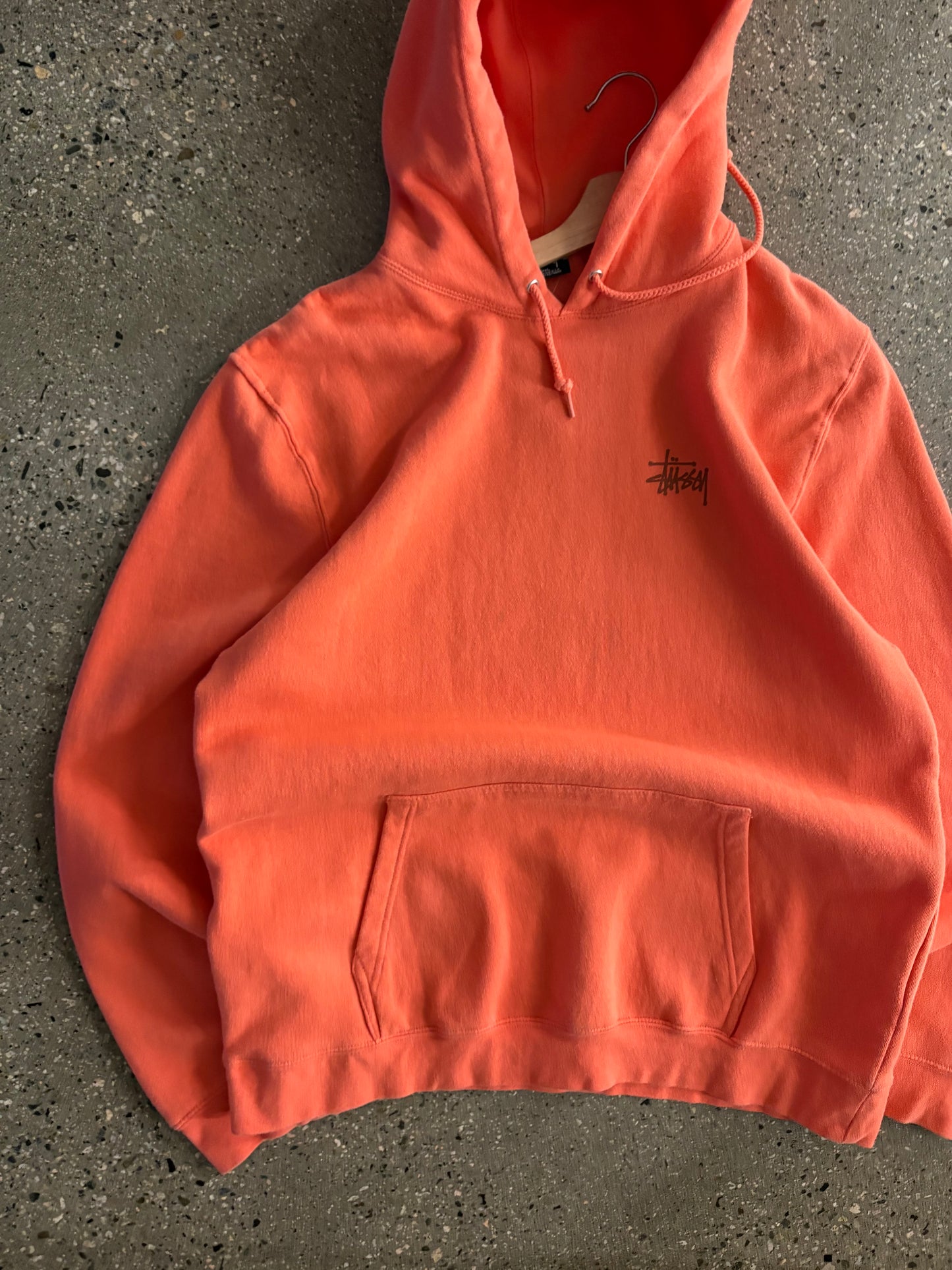 (2XL) Stussy Peach Script Hoodie