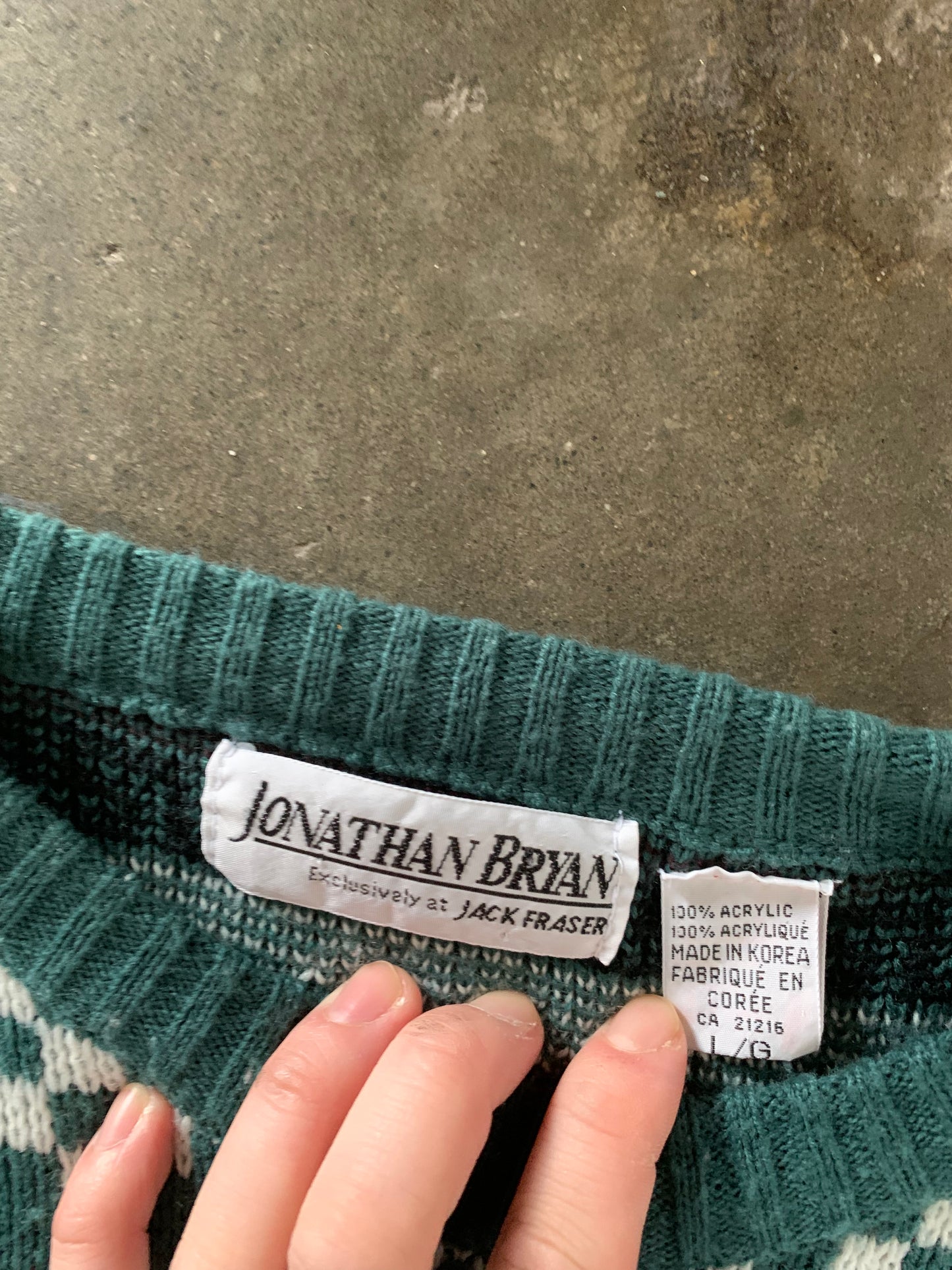 (M/L) Vintage Forest Green Knit