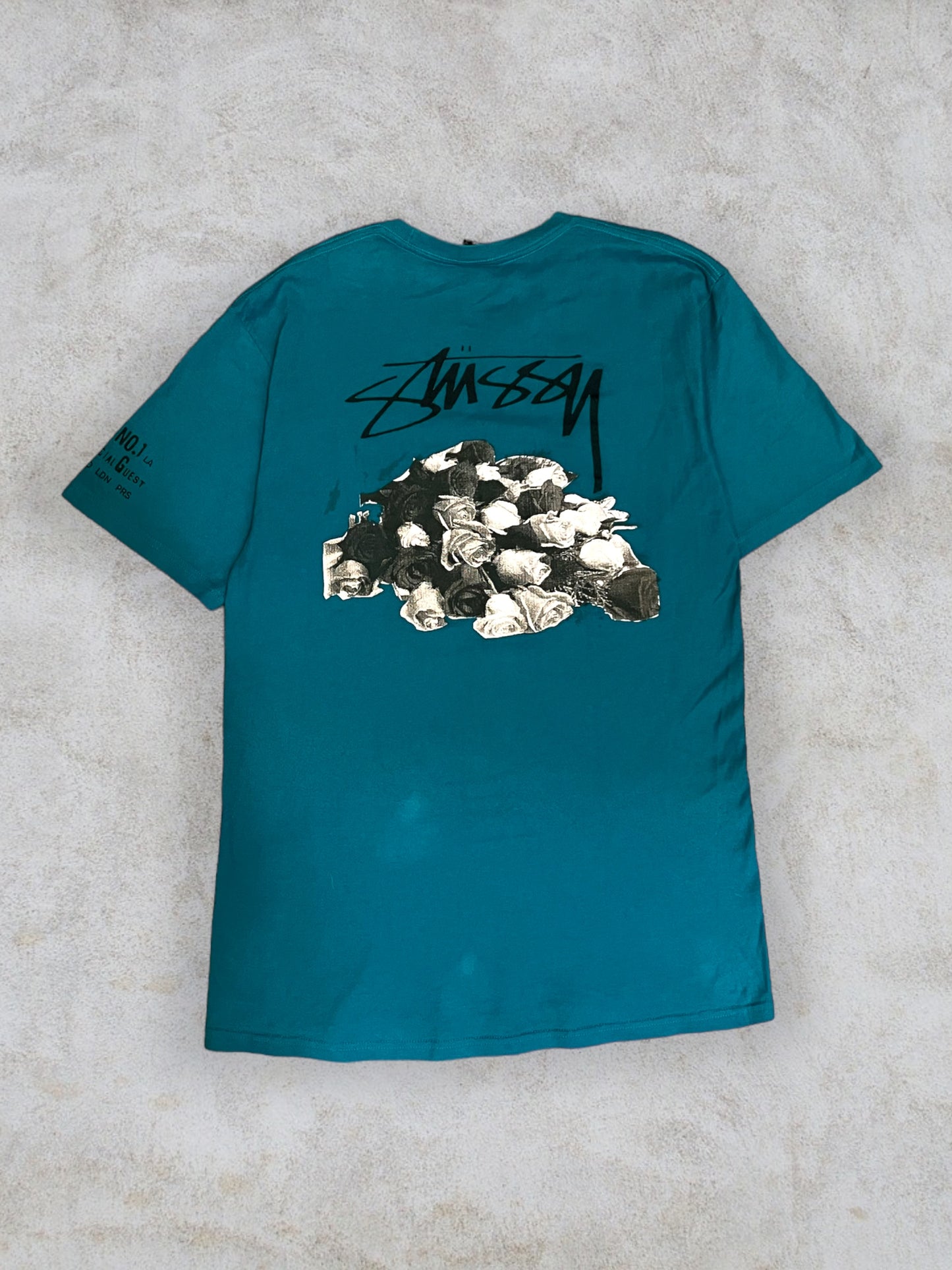 (M) 00s Stussy Roses Tee