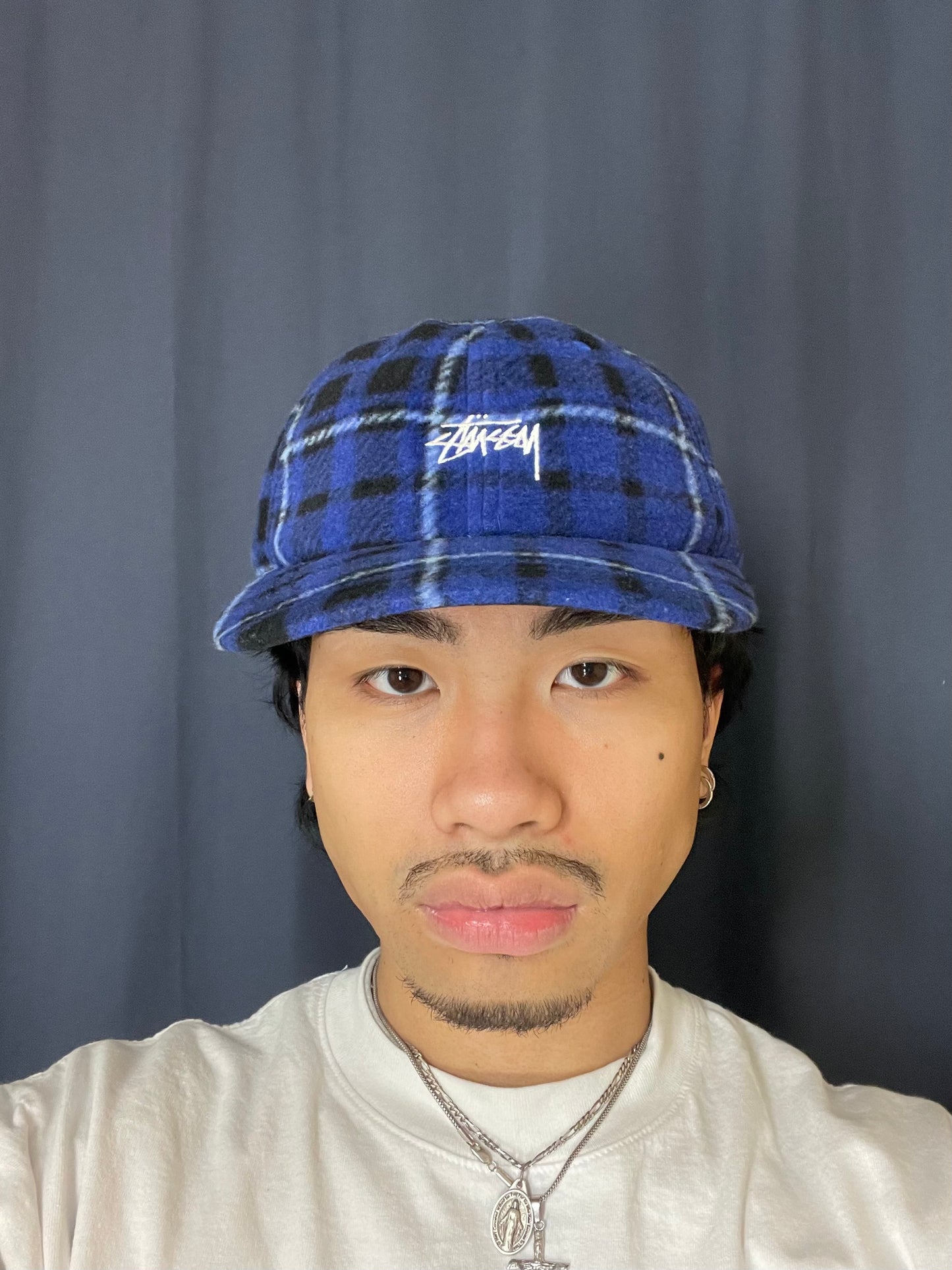 Stussy Plaid Script Hat