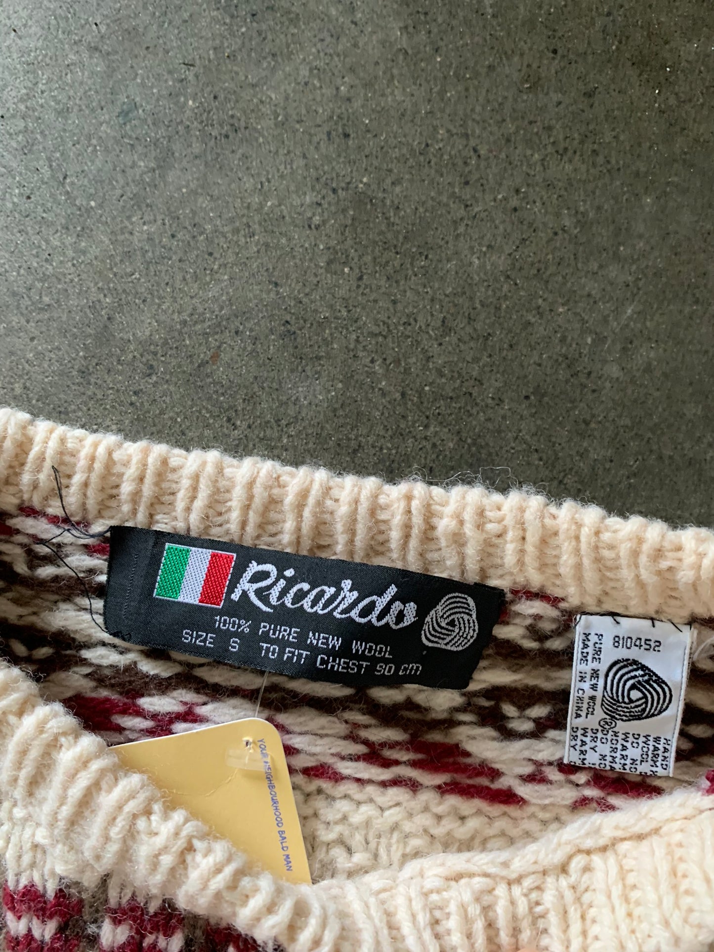 (S/M) Vintage Italian Wool Knit