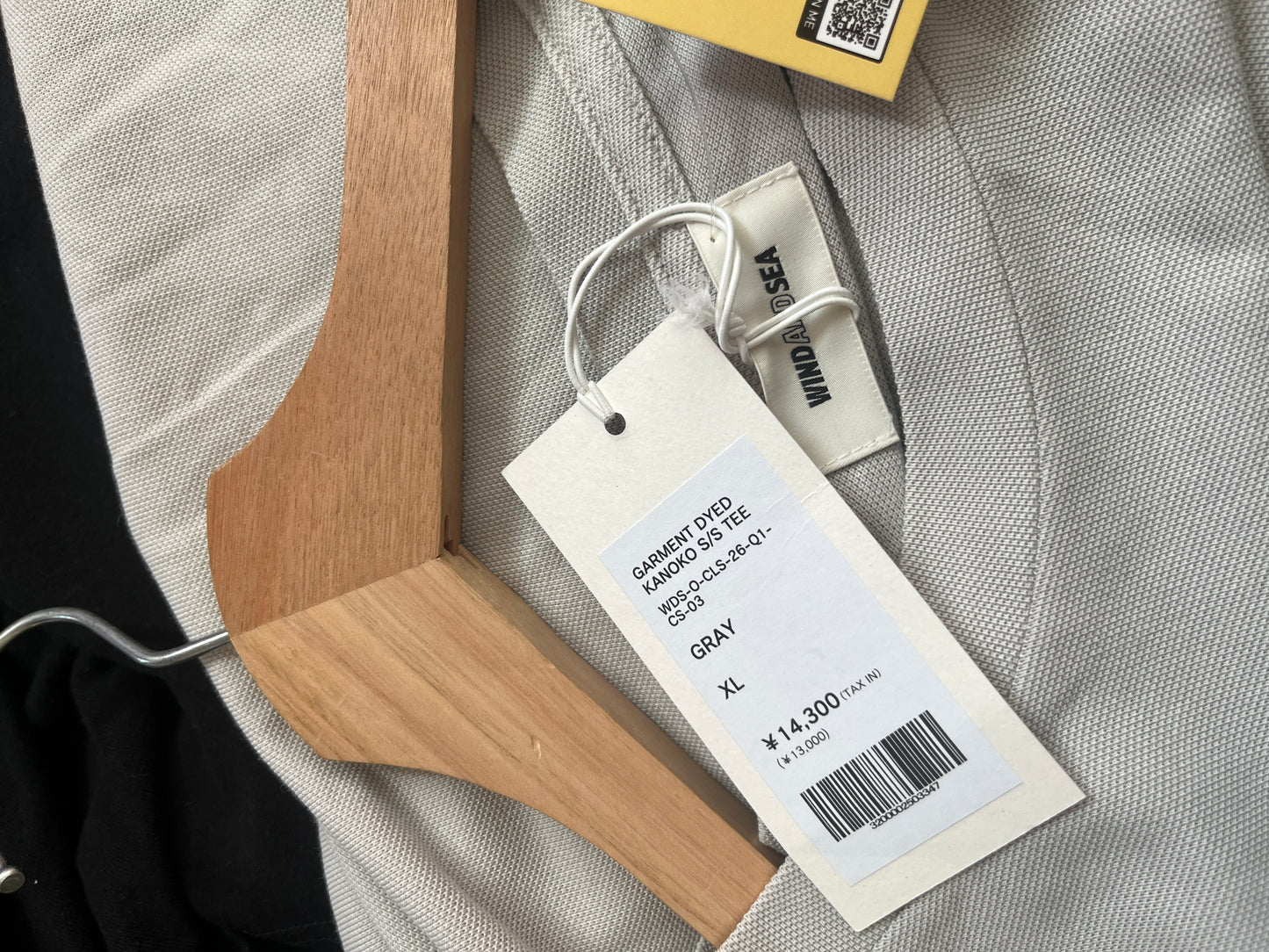 (XL) BNWT Wind & Sea Garment Dyed Kanoko S/S