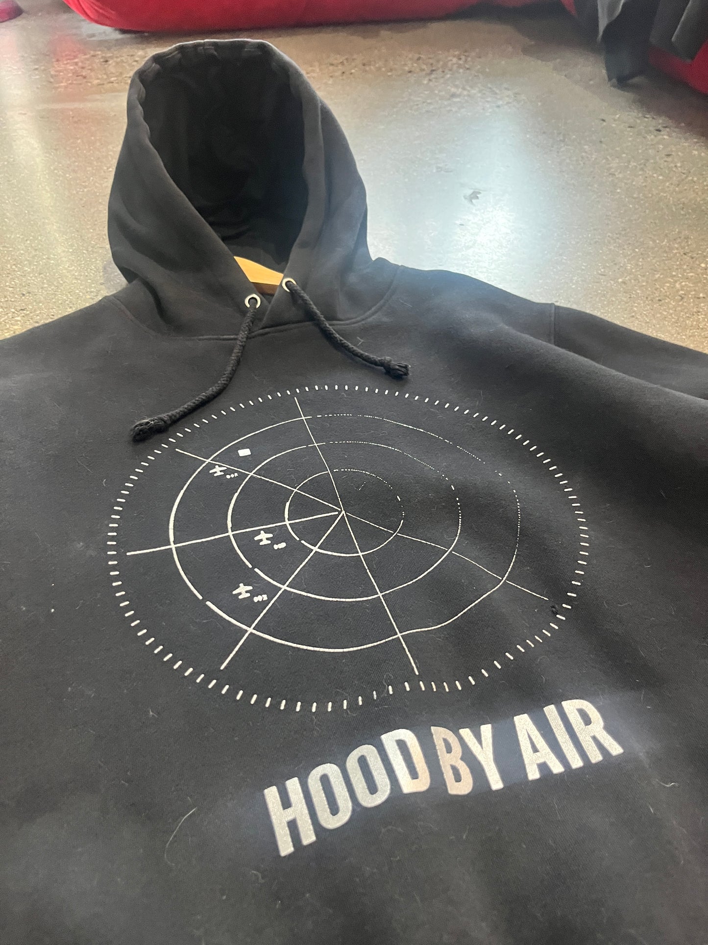 (L) Black Hood by Air Hoodie