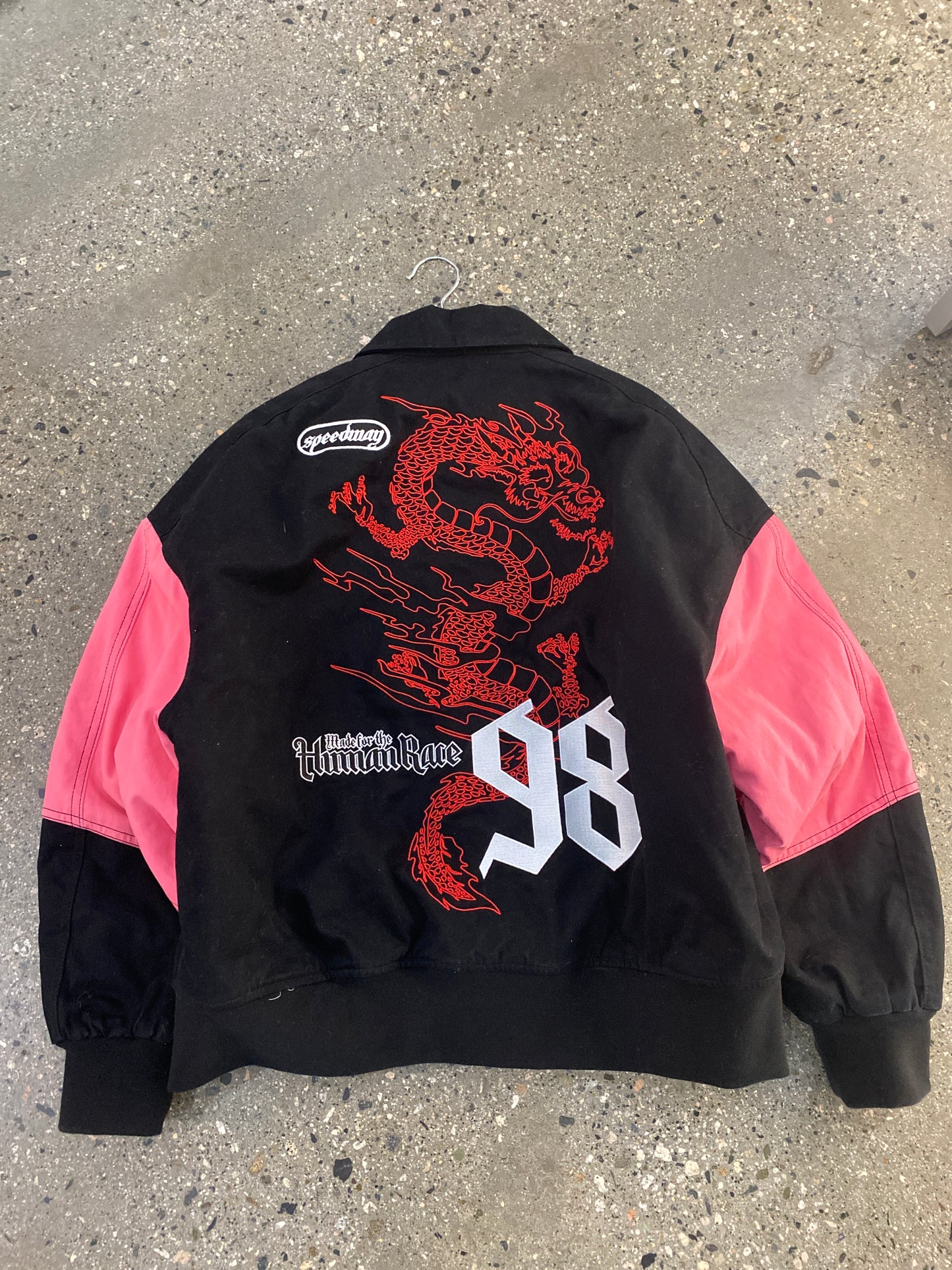 (M) Loiter Pink Racing Jacket Boxy & Cropped