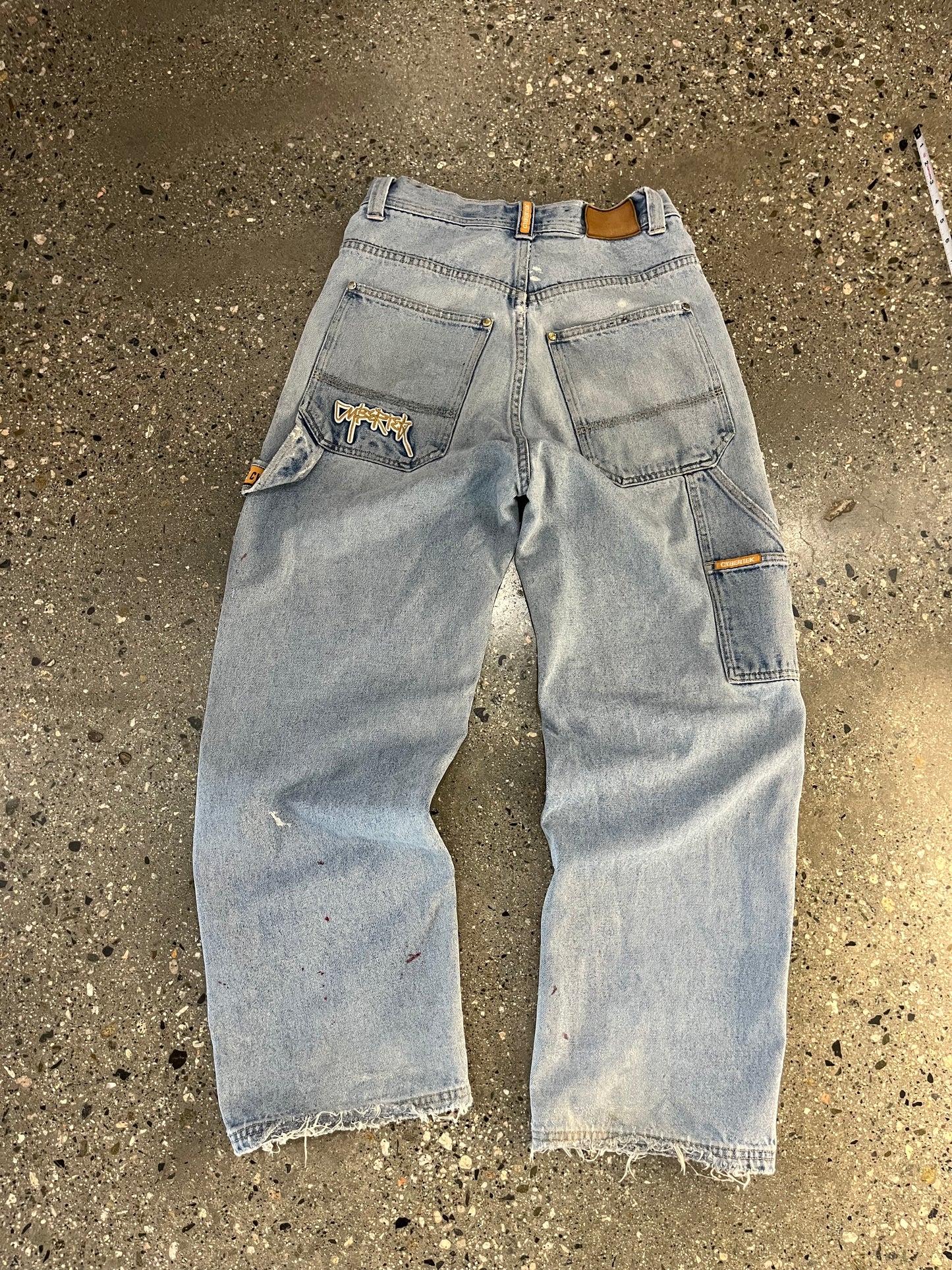 90s Cybertek Distressed Light Wash DENIM