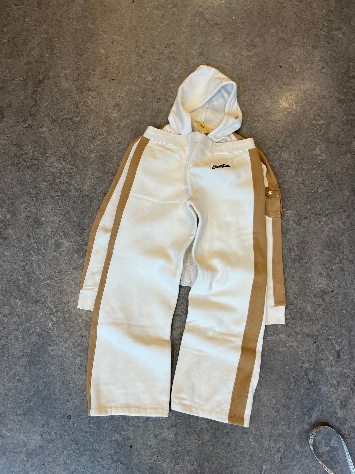 (XS) 00s South Pole Cream Track Suit