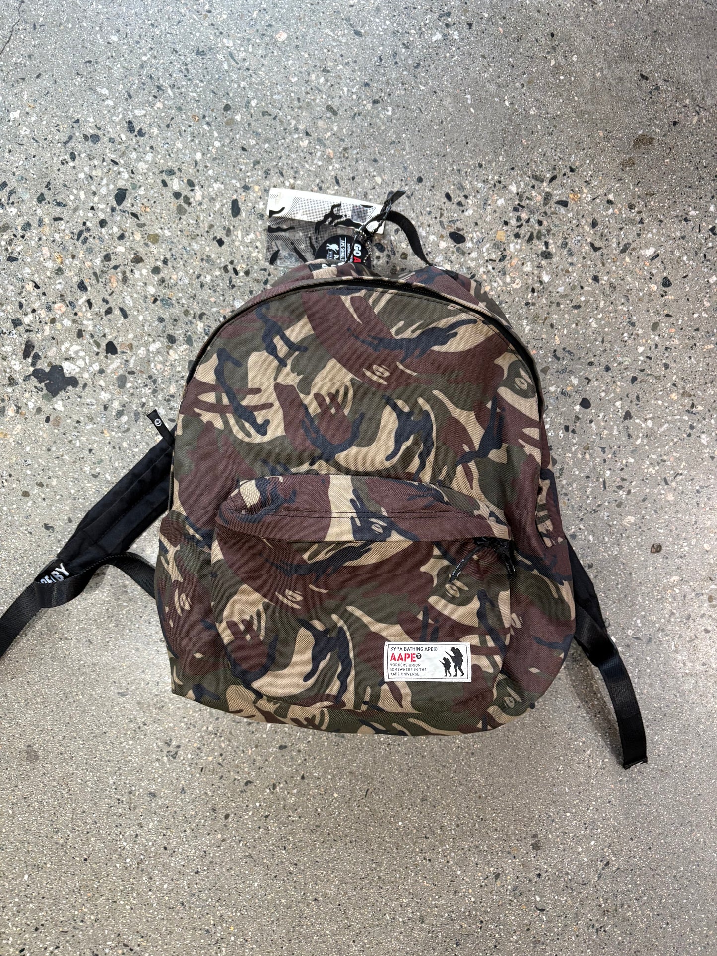 (OS) Aape* by Bathing Ape Camo Rucksack