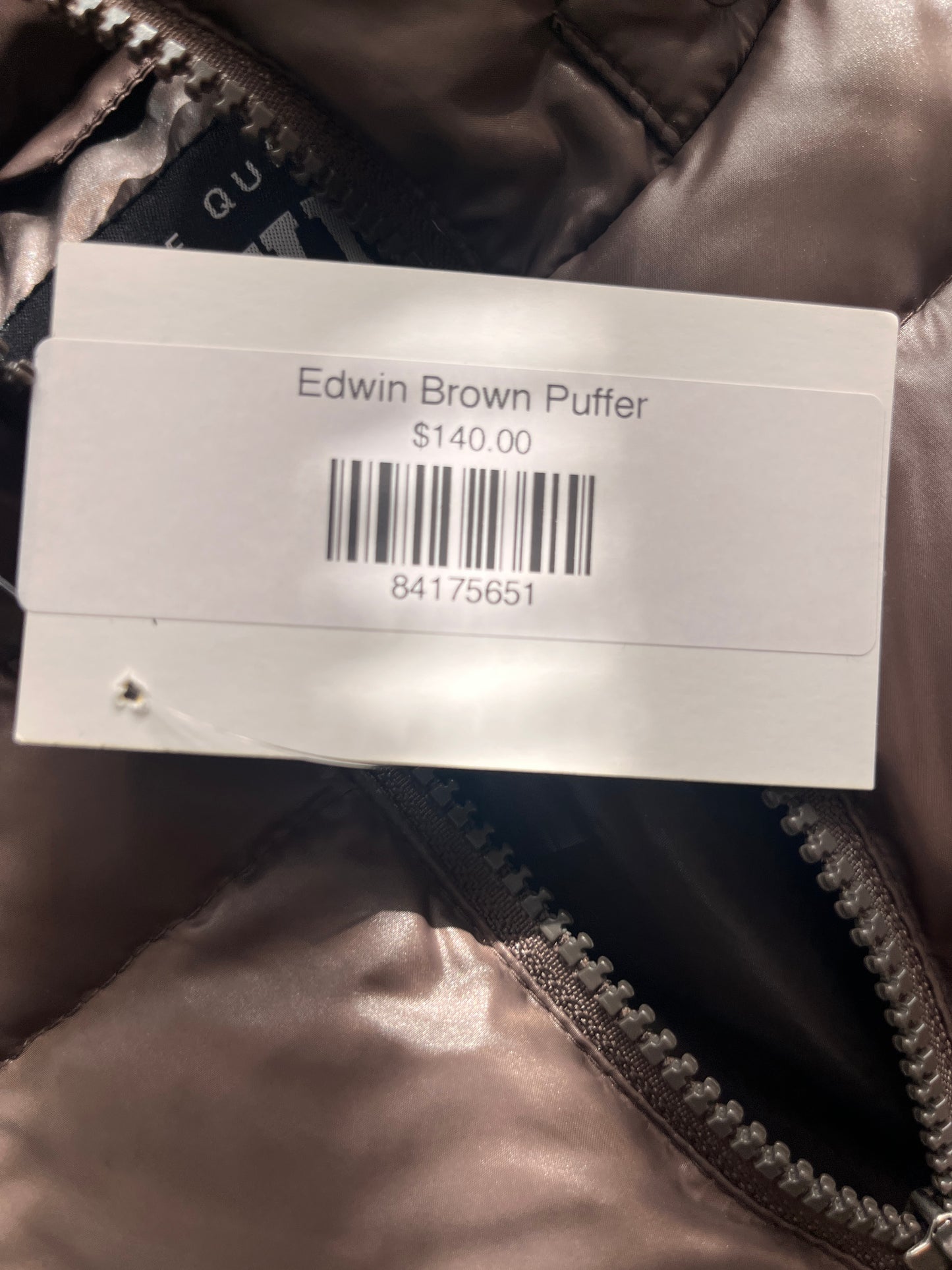 Vintage Japanese Edwin Brown Down Puffer
