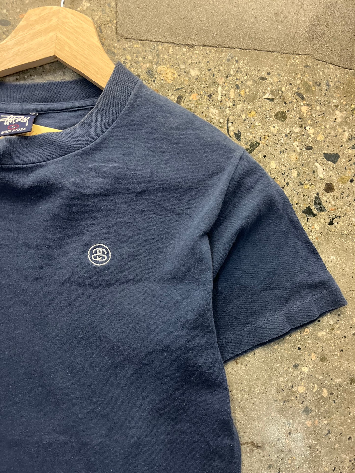 (S) 90s Stussy Small Logo Tee