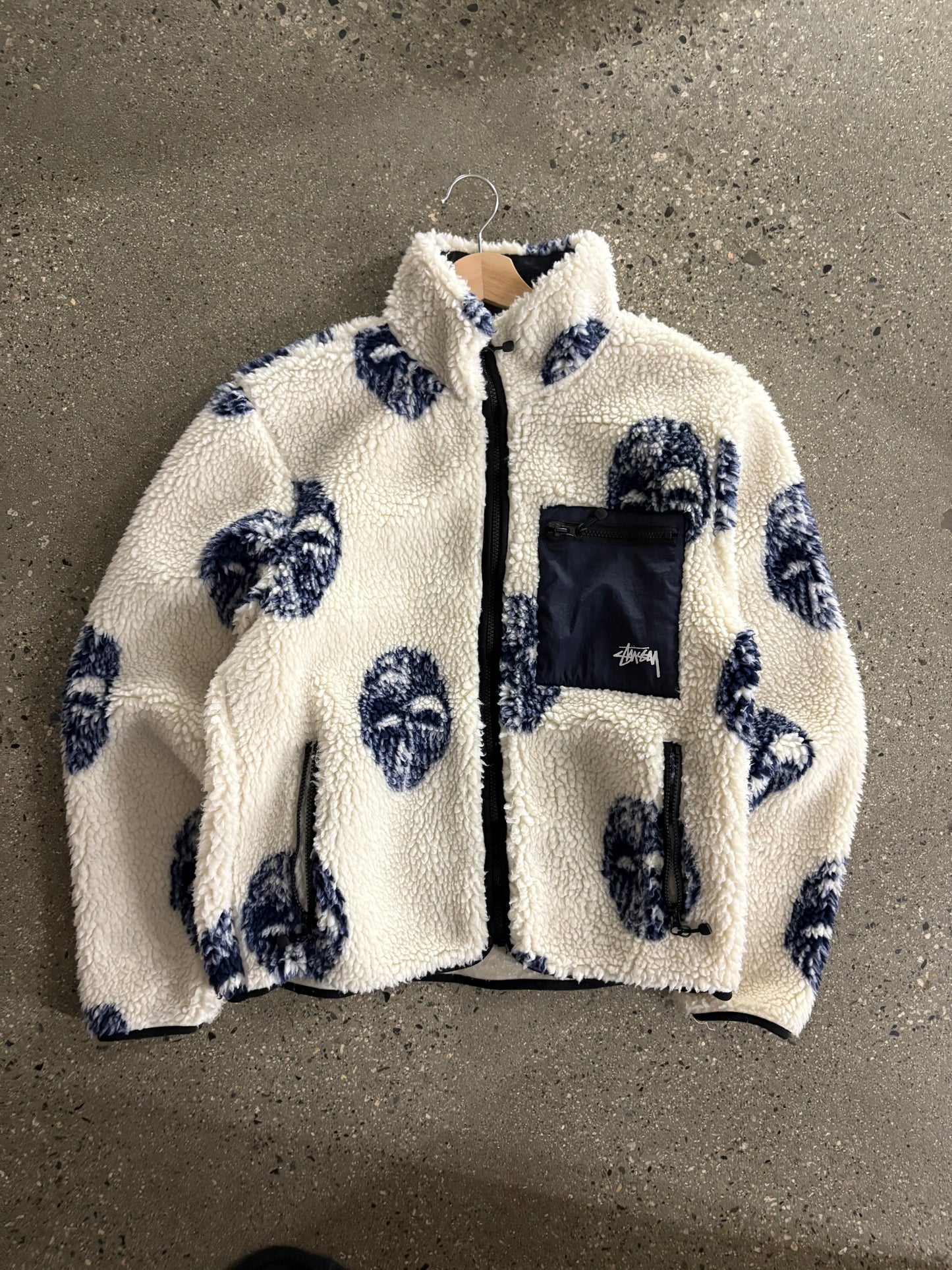 (M) Stussy Jacquard Mask Sherpa Boot