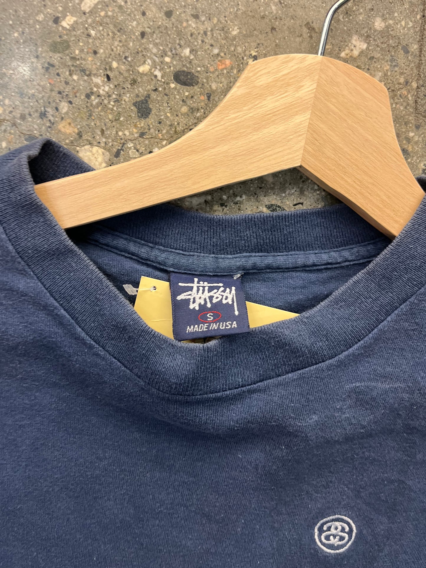 (S) 90s Stussy Small Logo Tee