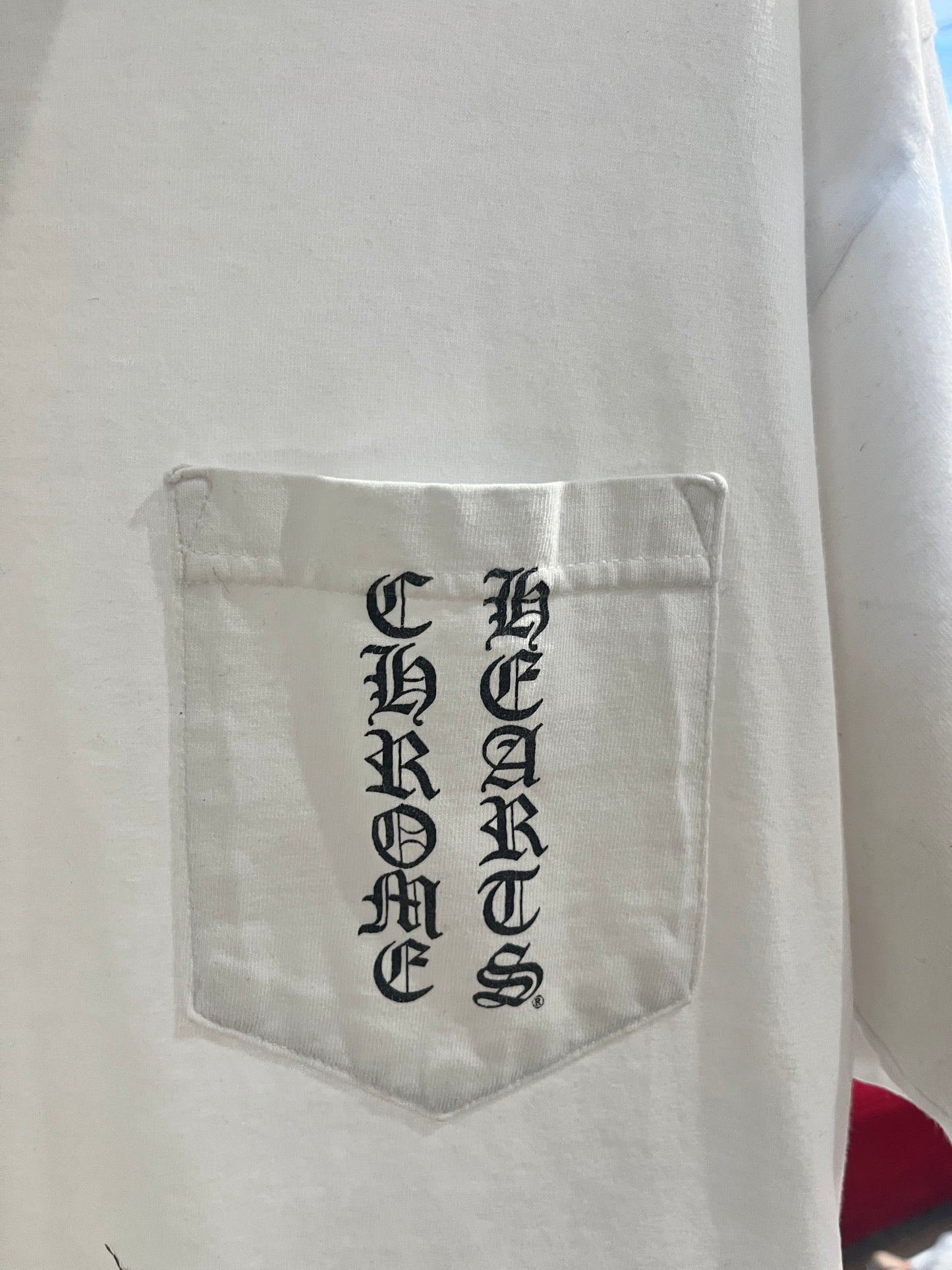 (L) Chrome Hearts White Doublesided Tee - Made in USA