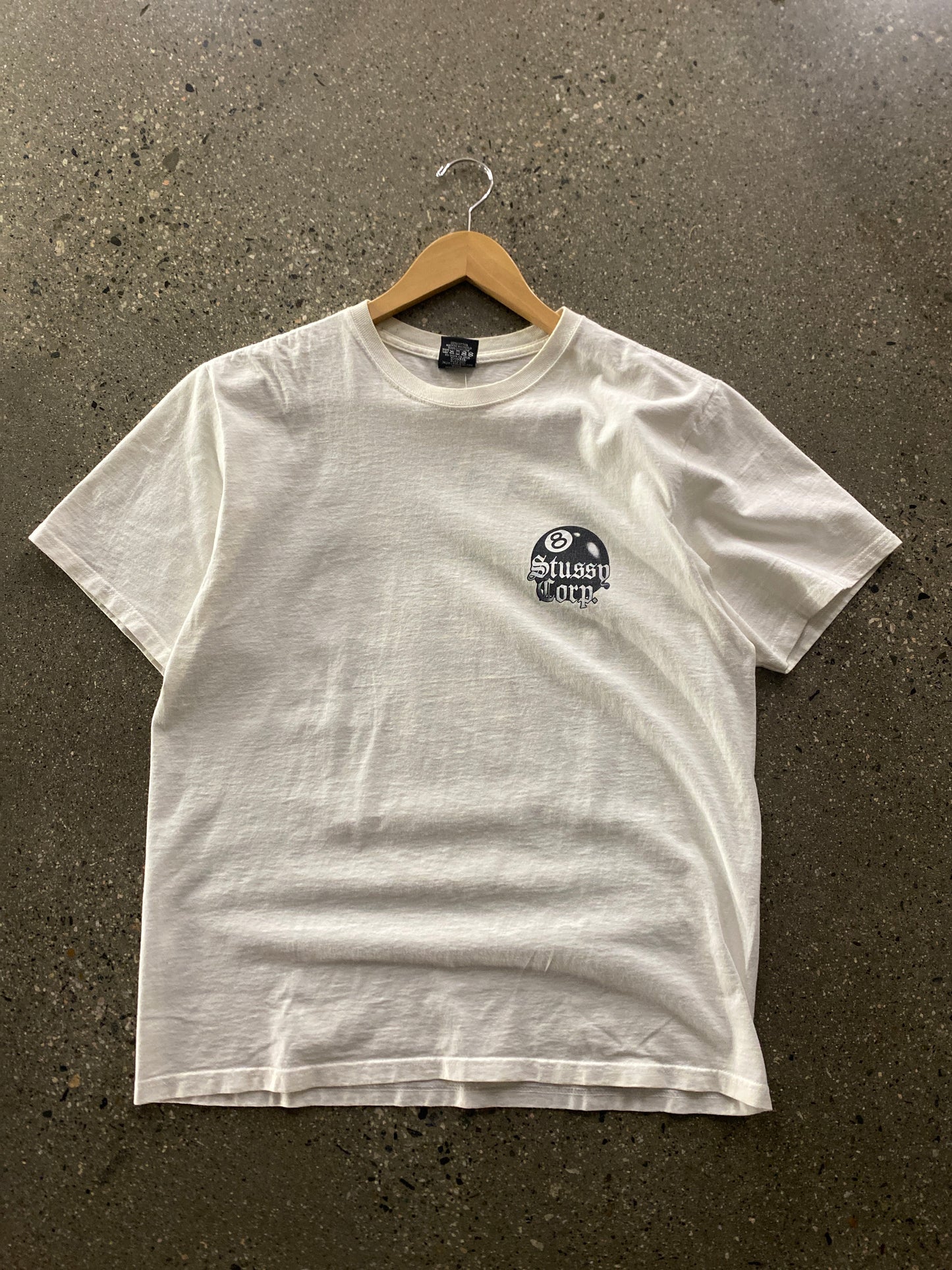 (M) Stussy 8Ball Corp Tee