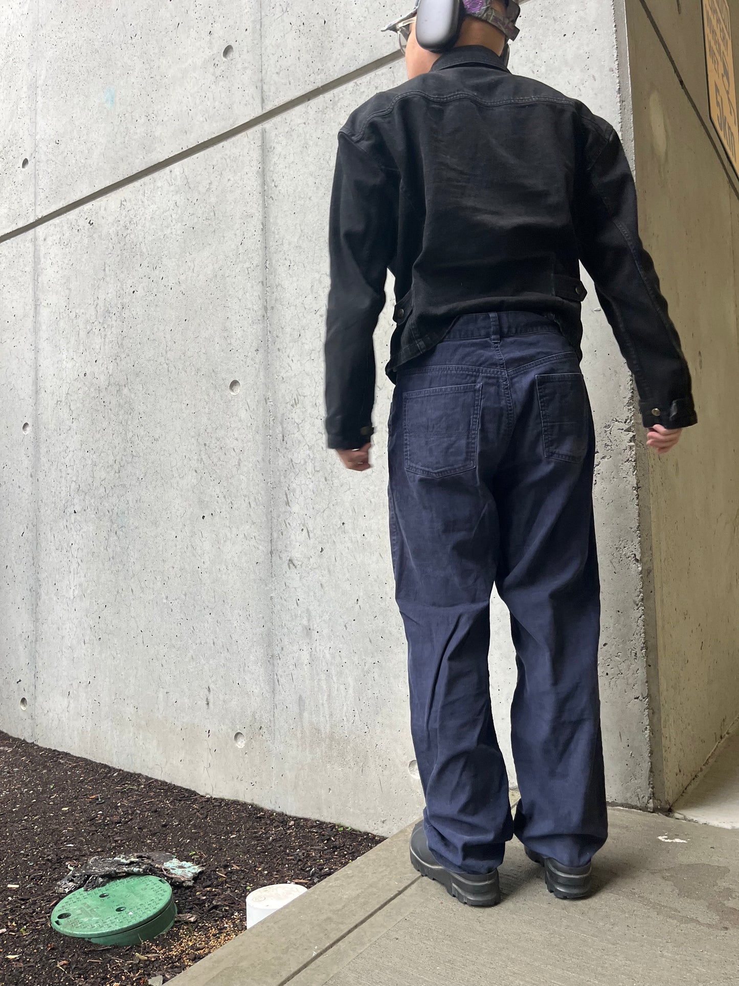 (30”) Tommy Hilfiger Navy Corduroy Pants