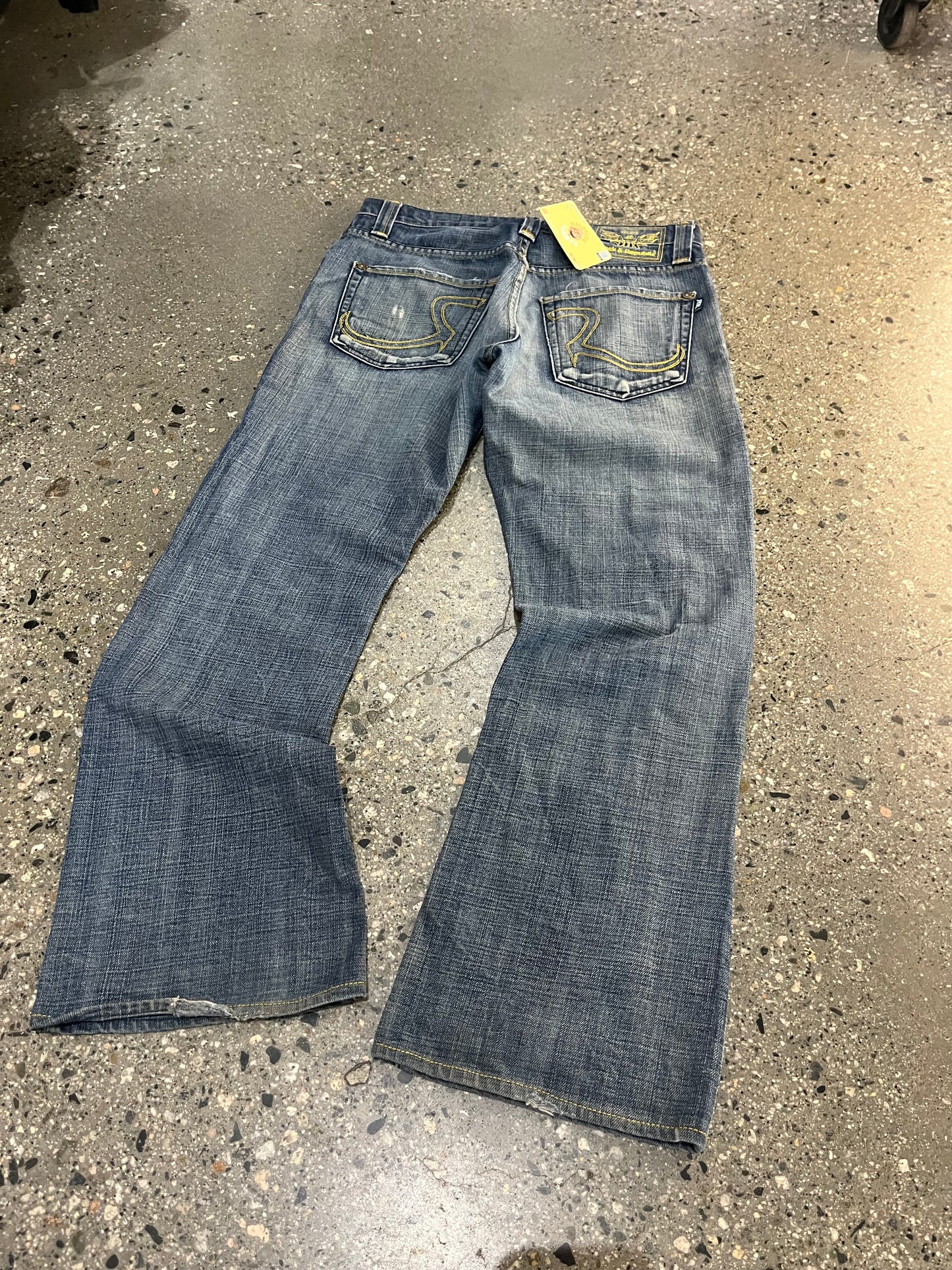(W30) Rocawear Baggy Hatched Denim