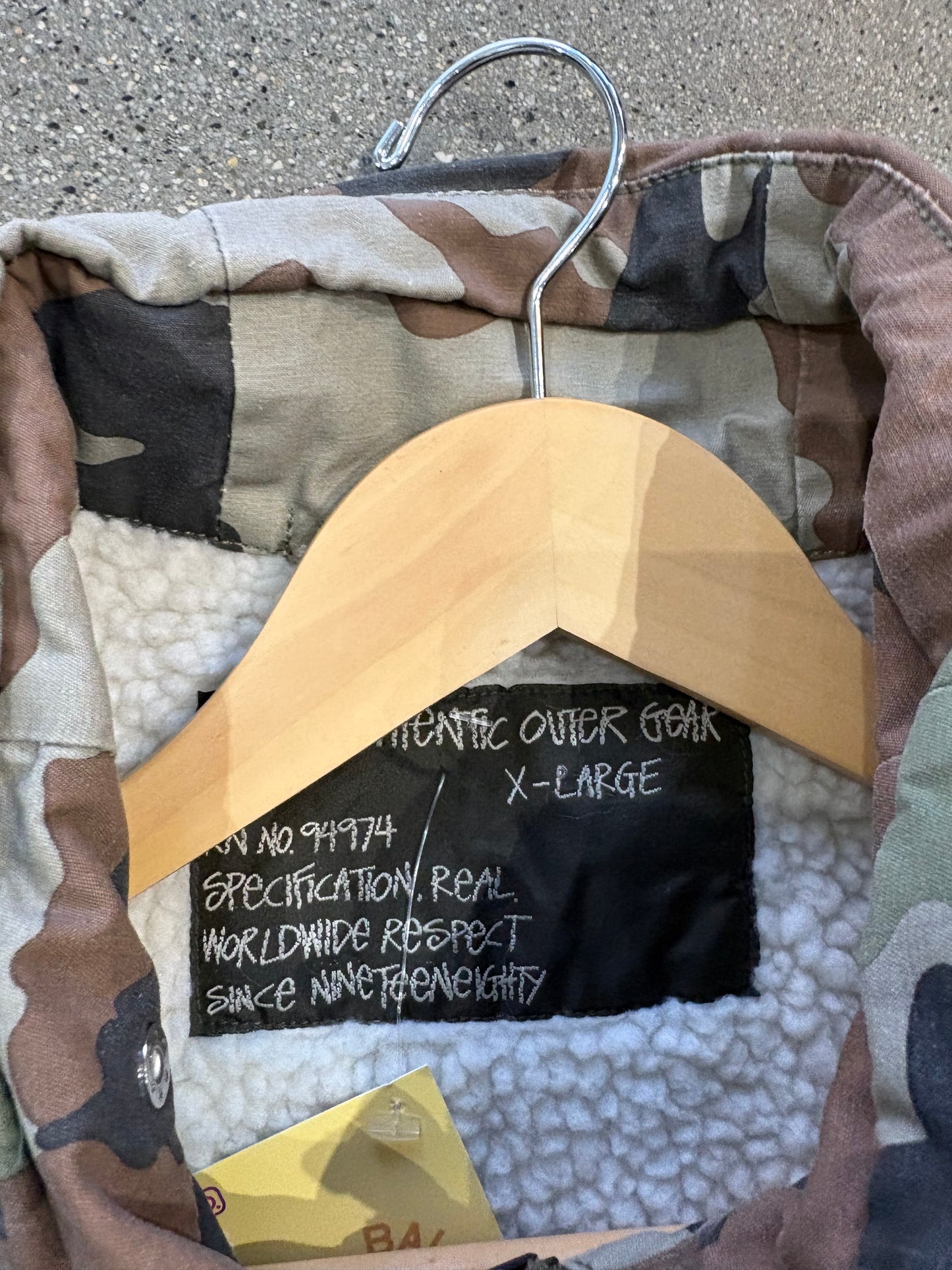(XL) Vintage 90s Stussy Military Jacket