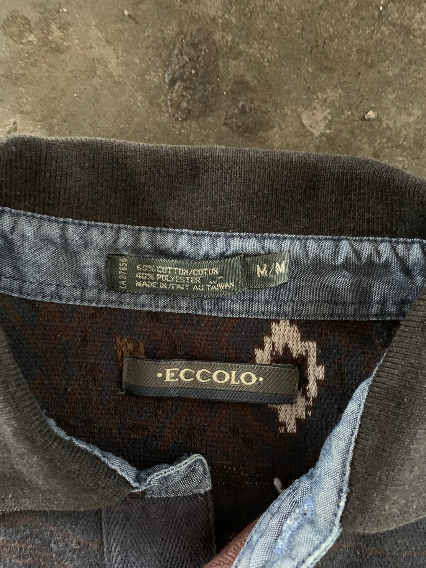 (M) Vintage Polo Abstract